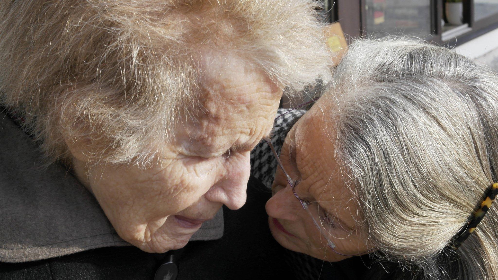 Elderly woman with dementia