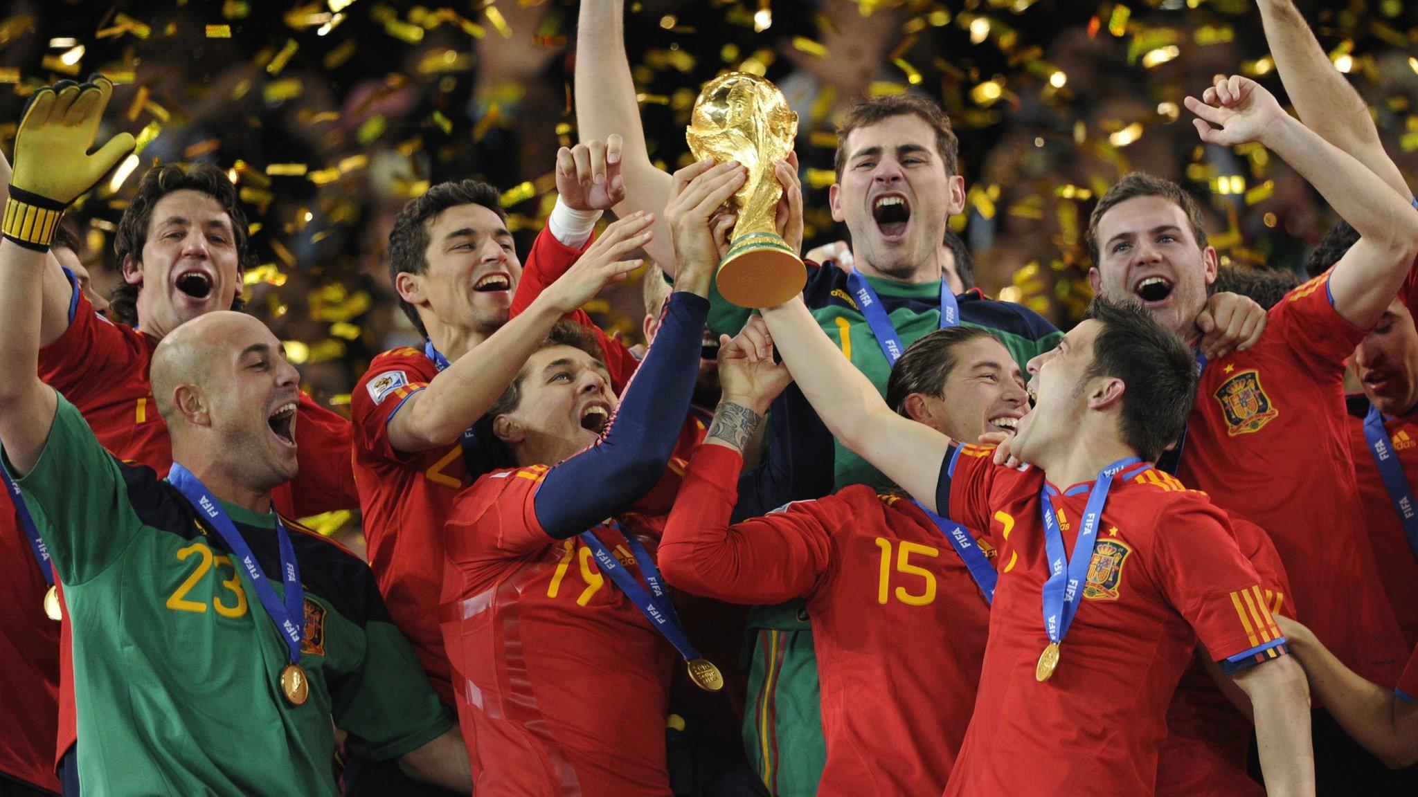 Spain 2010 World Cup winning national football team