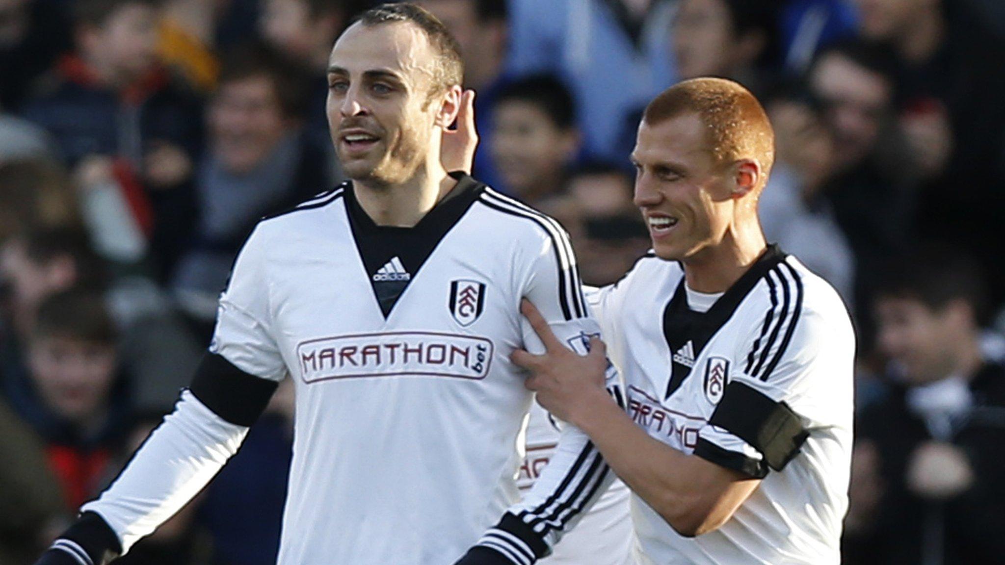 Fulham's Dimitar Berbatov (left) and Steve Sidwell