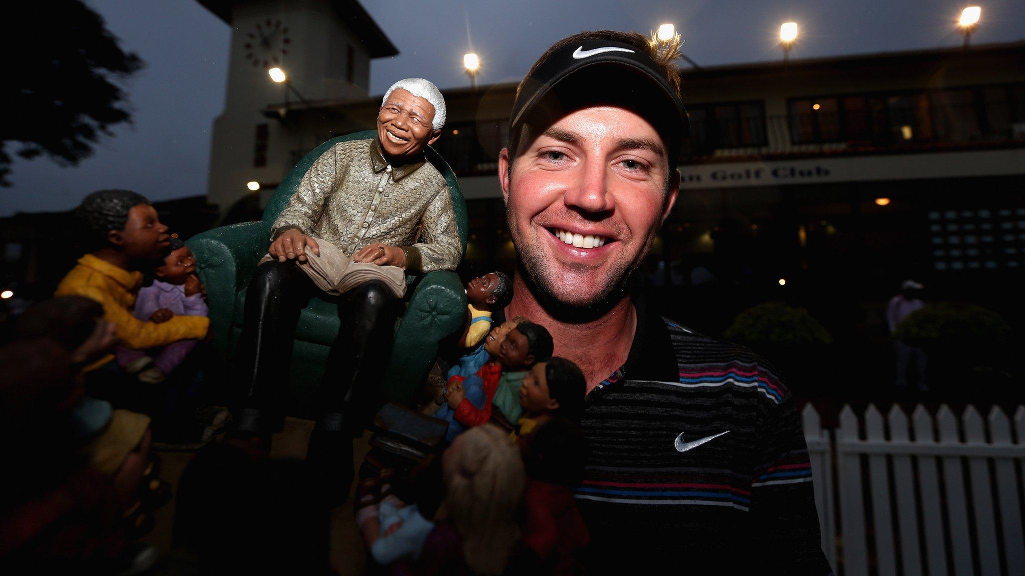 Scott Jamieson with the inaugural Nelson Mandela Championship trophy