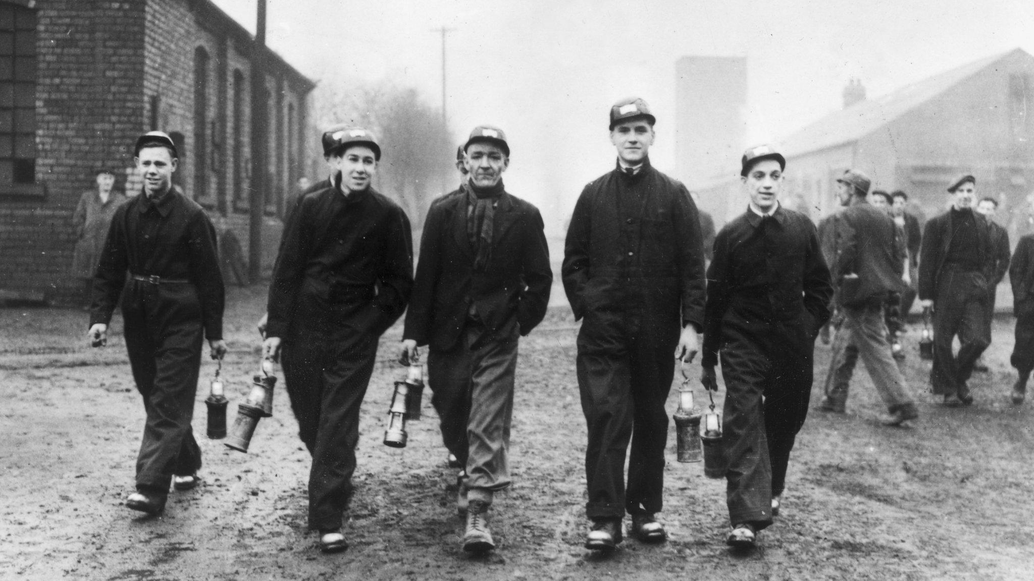 Bevin boys at the Prince of Wales colliery during World War 2