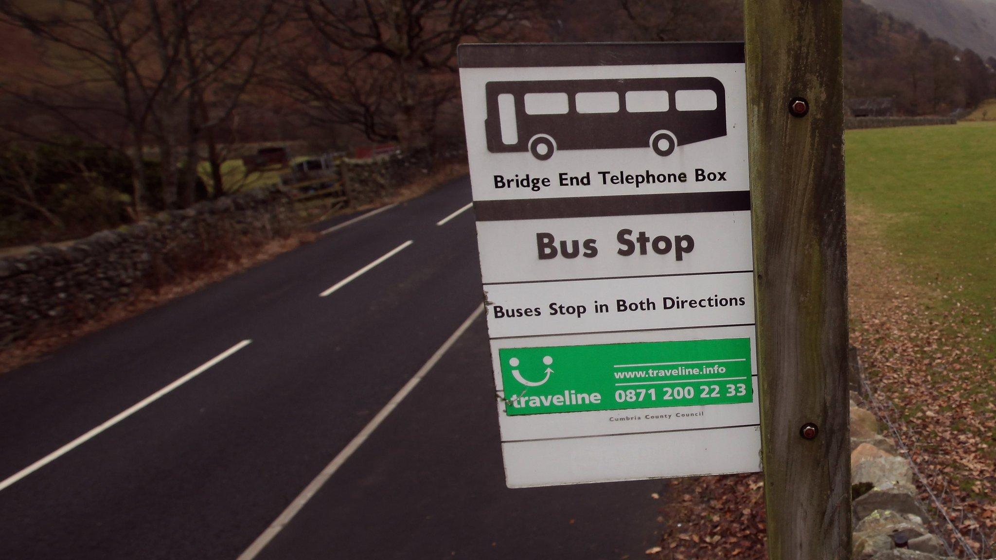 Cumbria bus stop