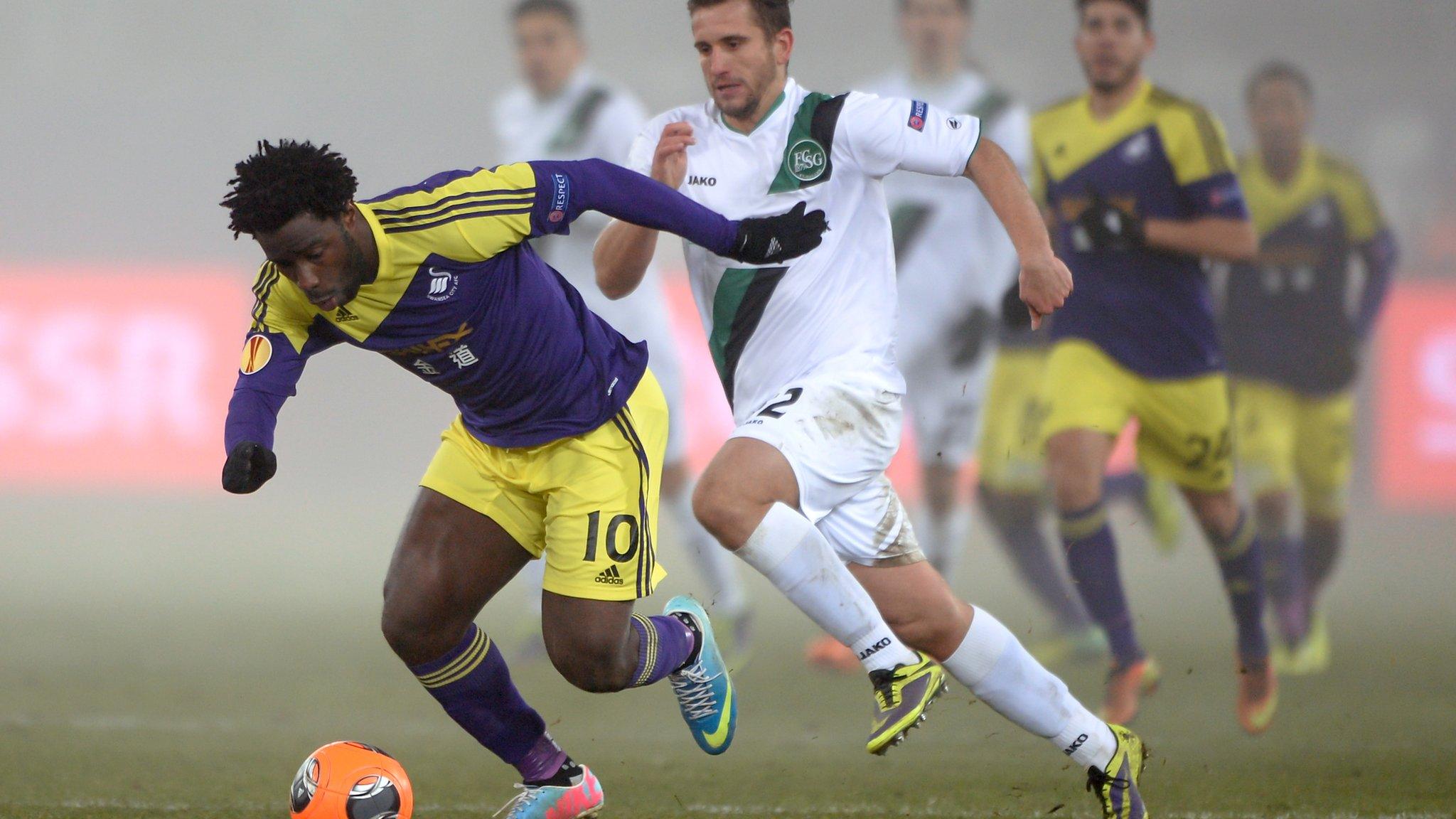 Swansea City's Wilfried Bony