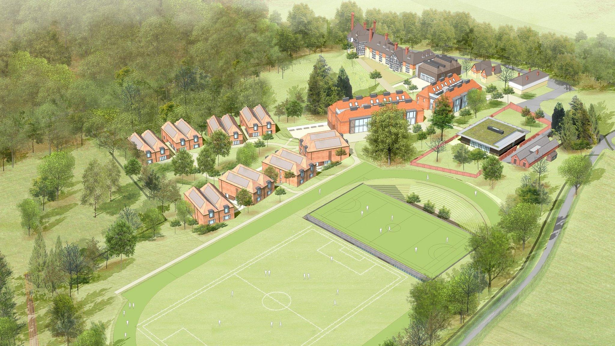 Artist's impression of the boarding school on the Durand Academy site