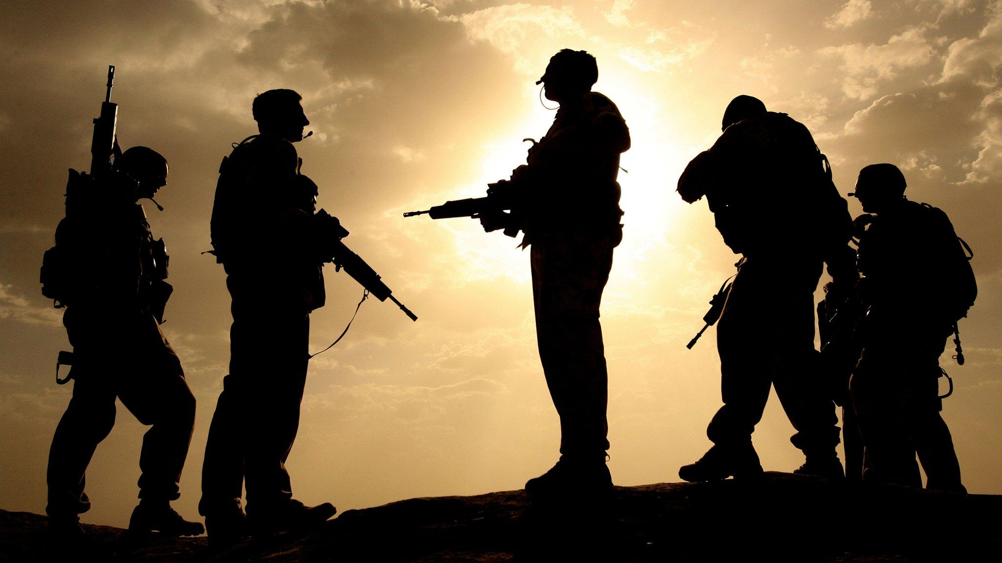 British soldiers pictured in Helmand province