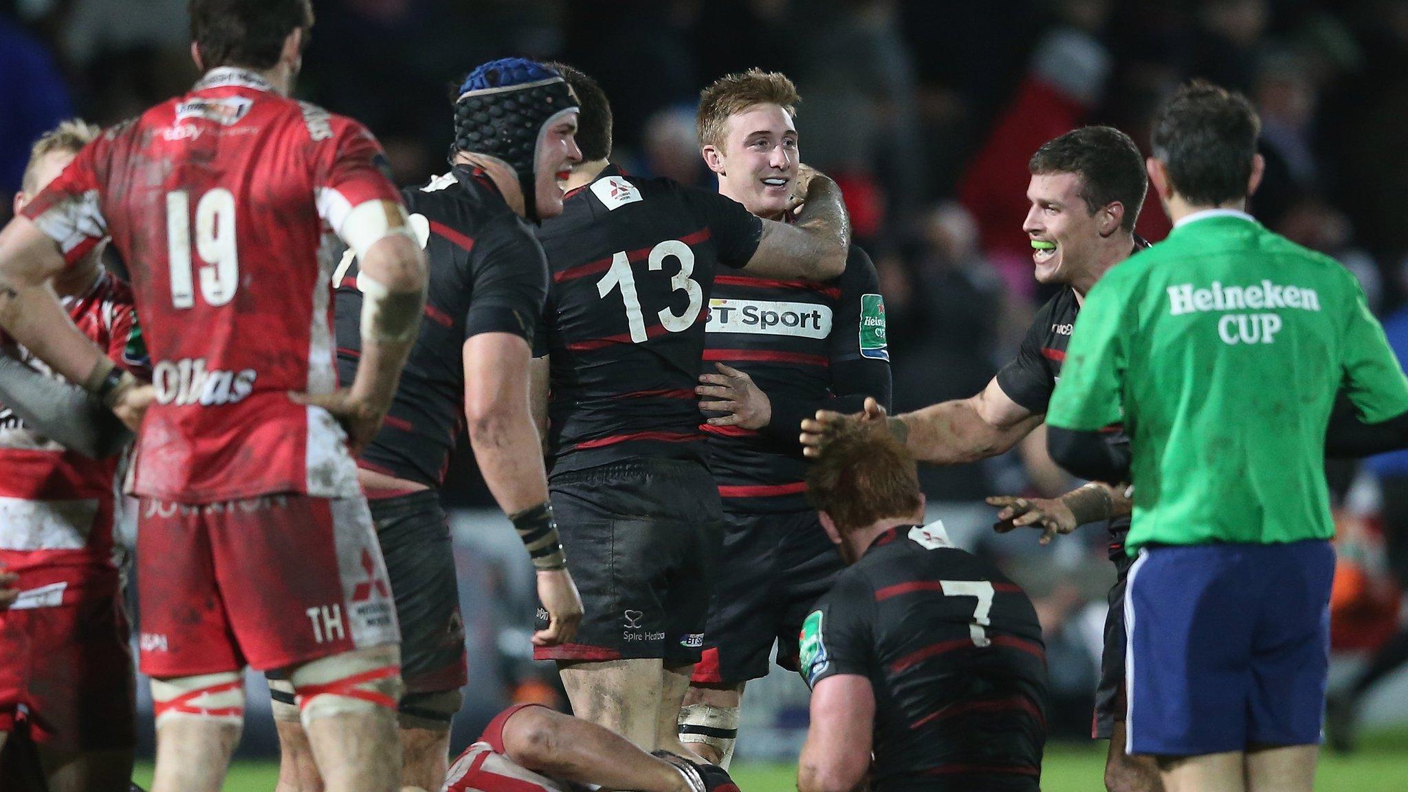 Edinburgh won 16-10 at Gloucester