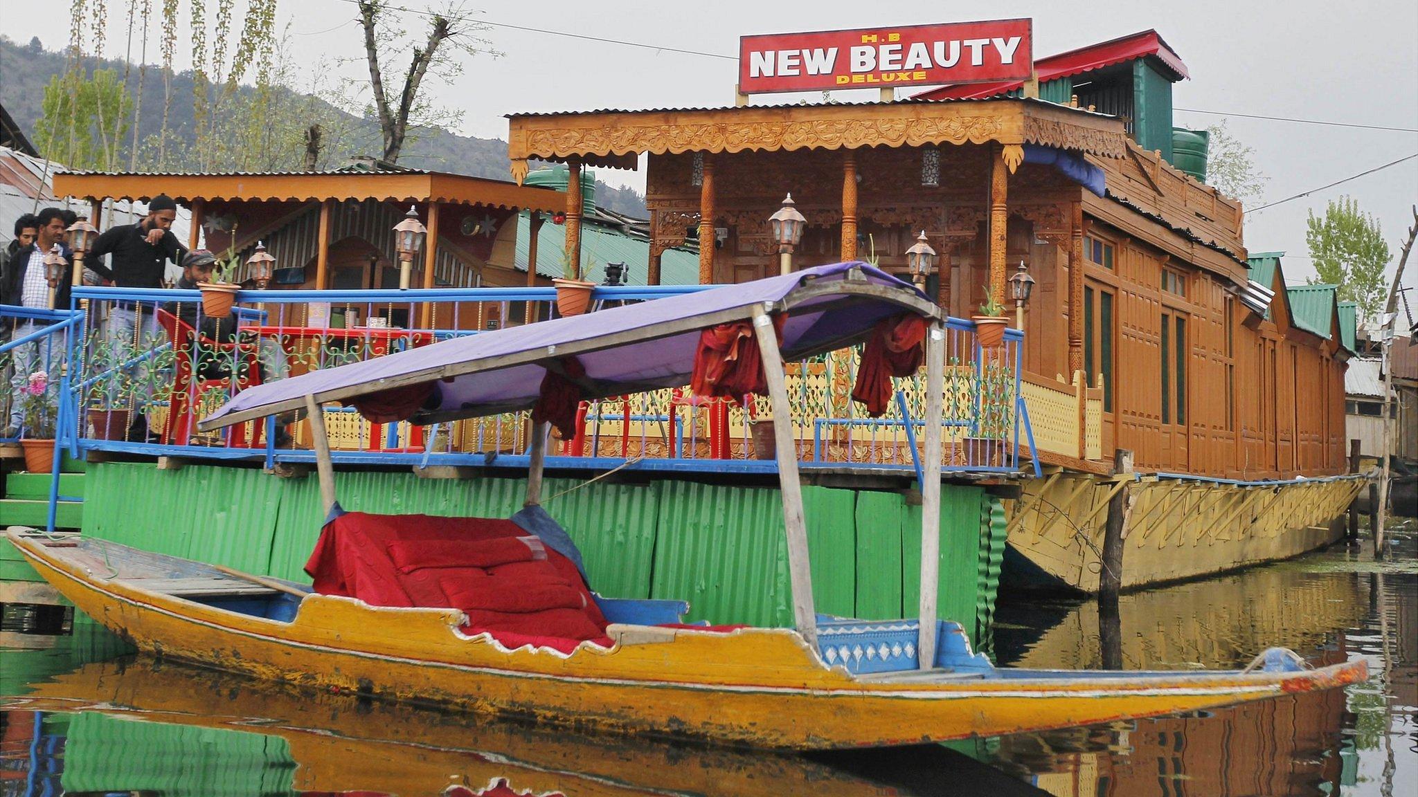 The houseboat in Srinagar, Kashmir, where Guernsey woman Sarah Groves was murdered