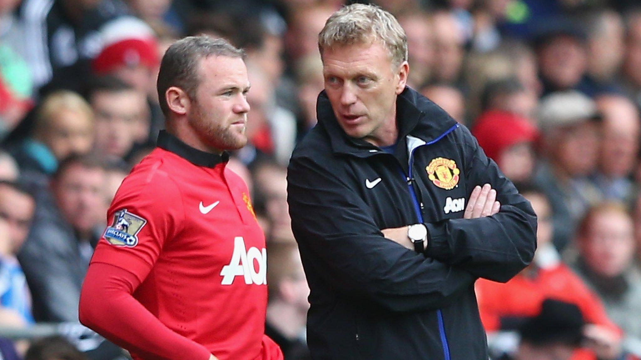 Wayne Rooney and David Moyes