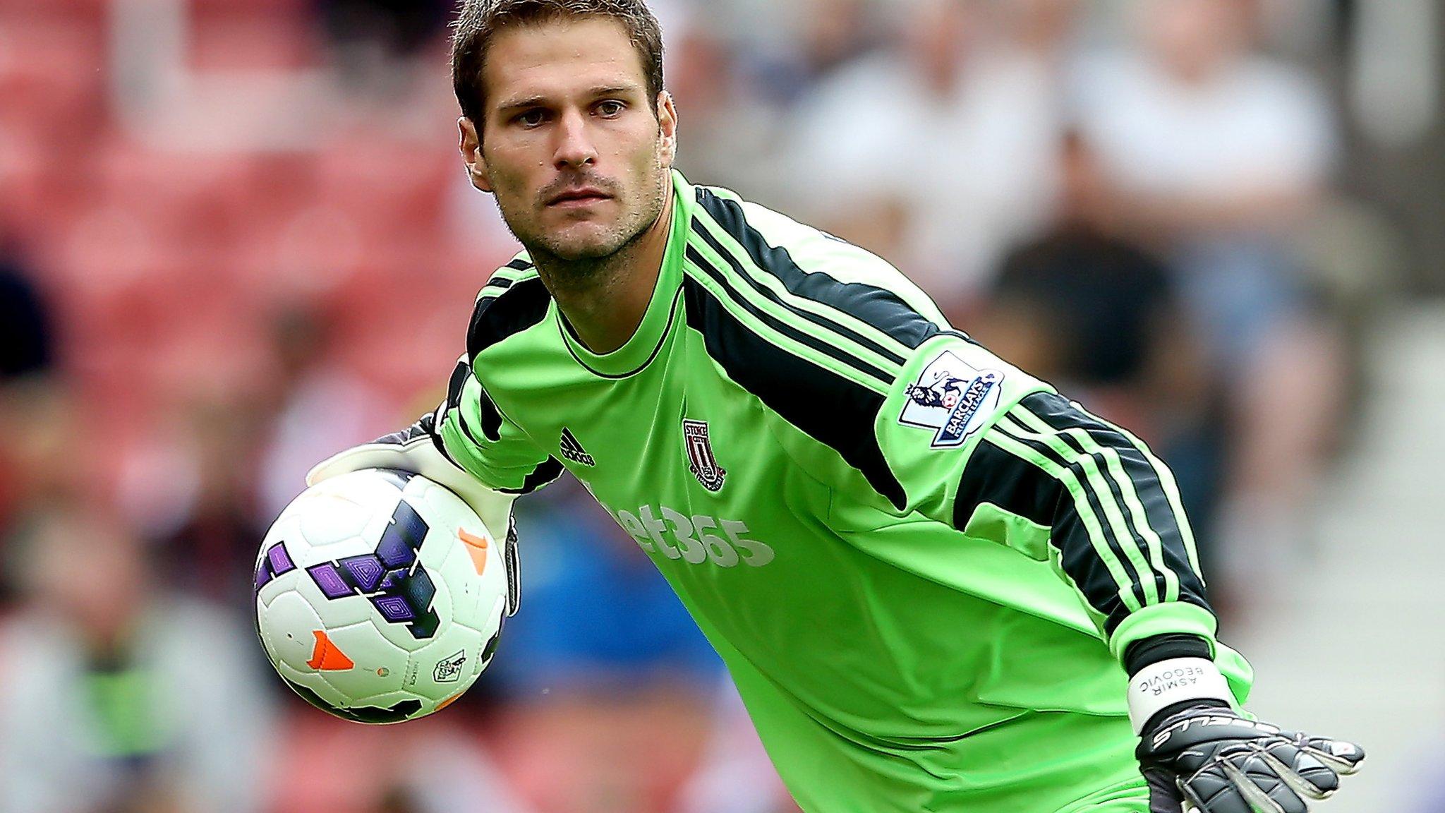 Stoke City goalkeeper Asmir Begovic out for up to six weeks with a broken finger