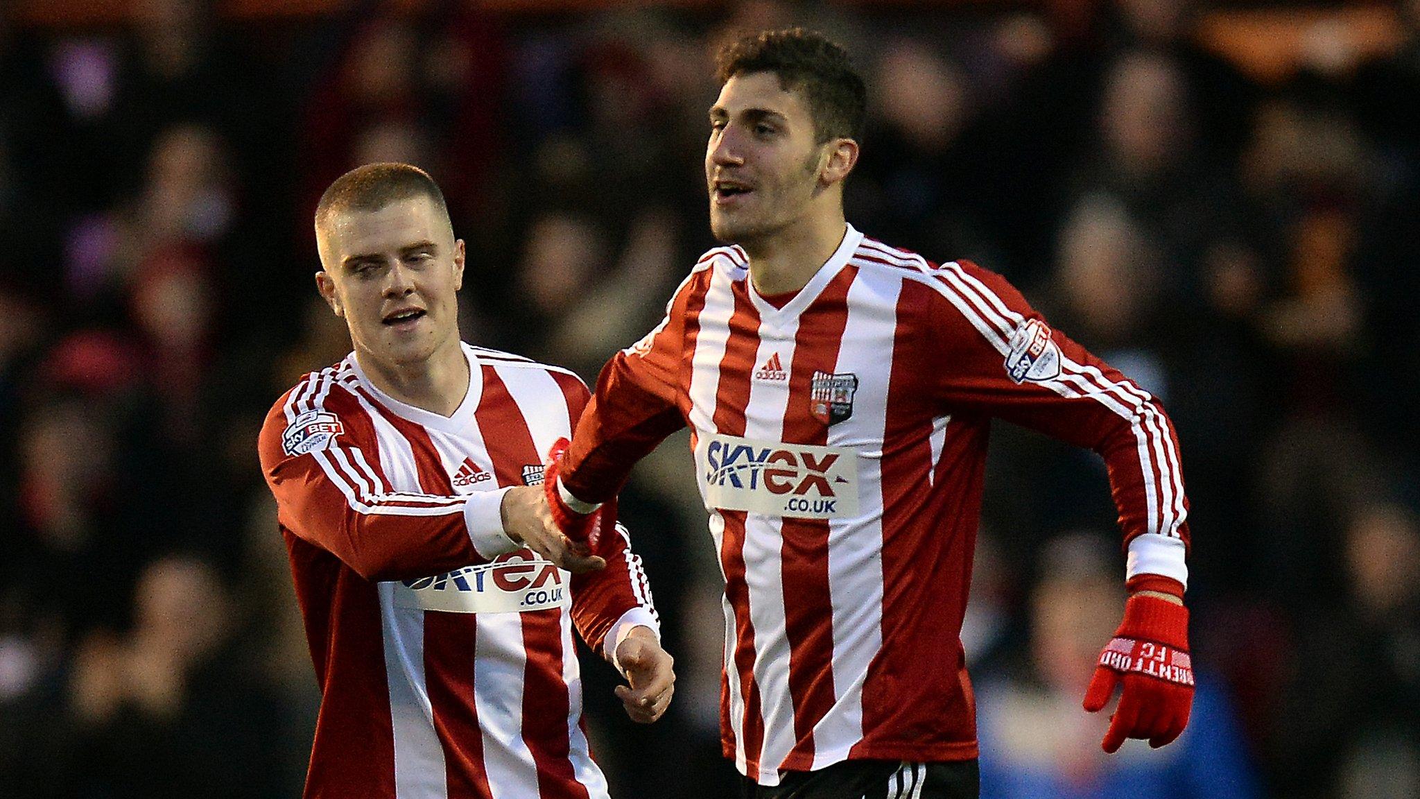 Brentford celebrate