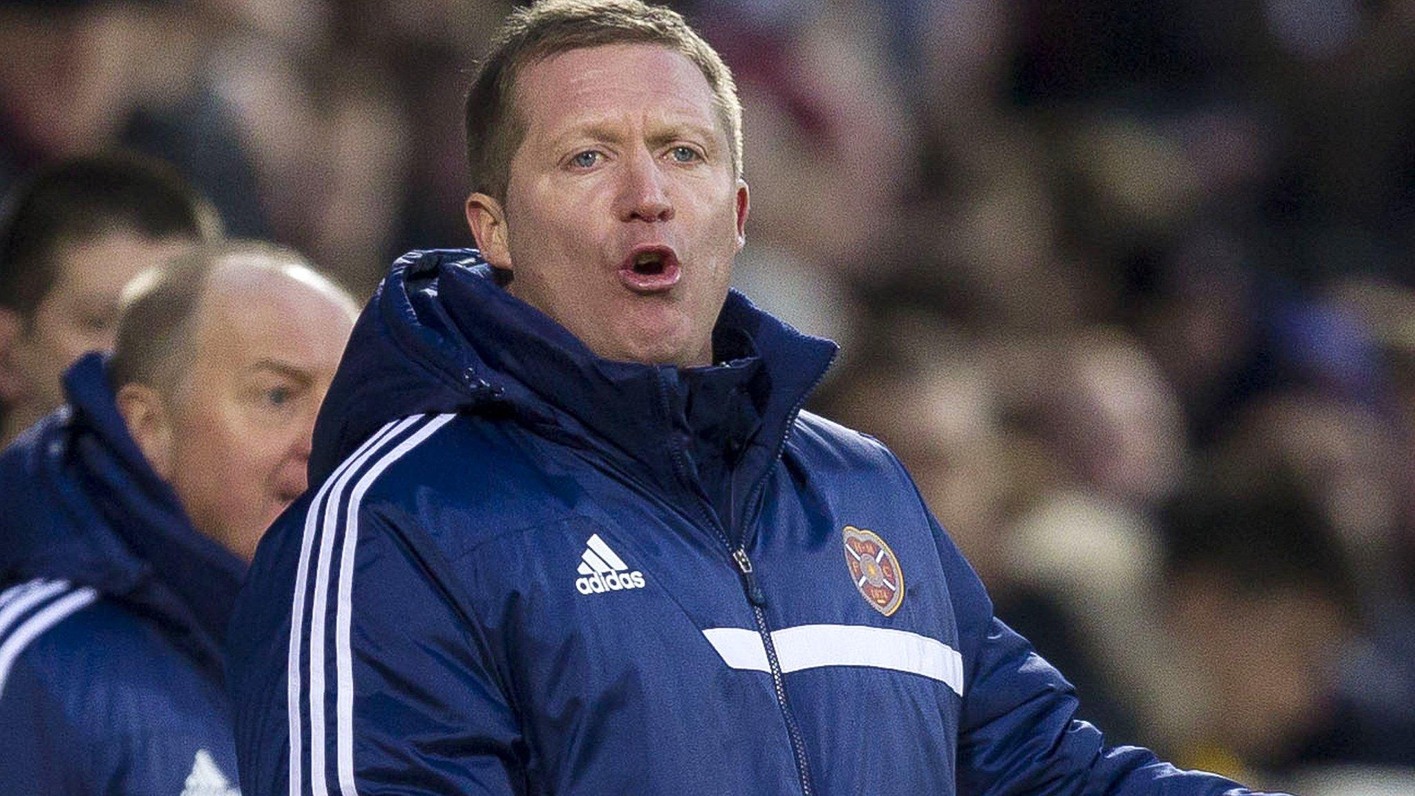 Hearts manager Gary Locke