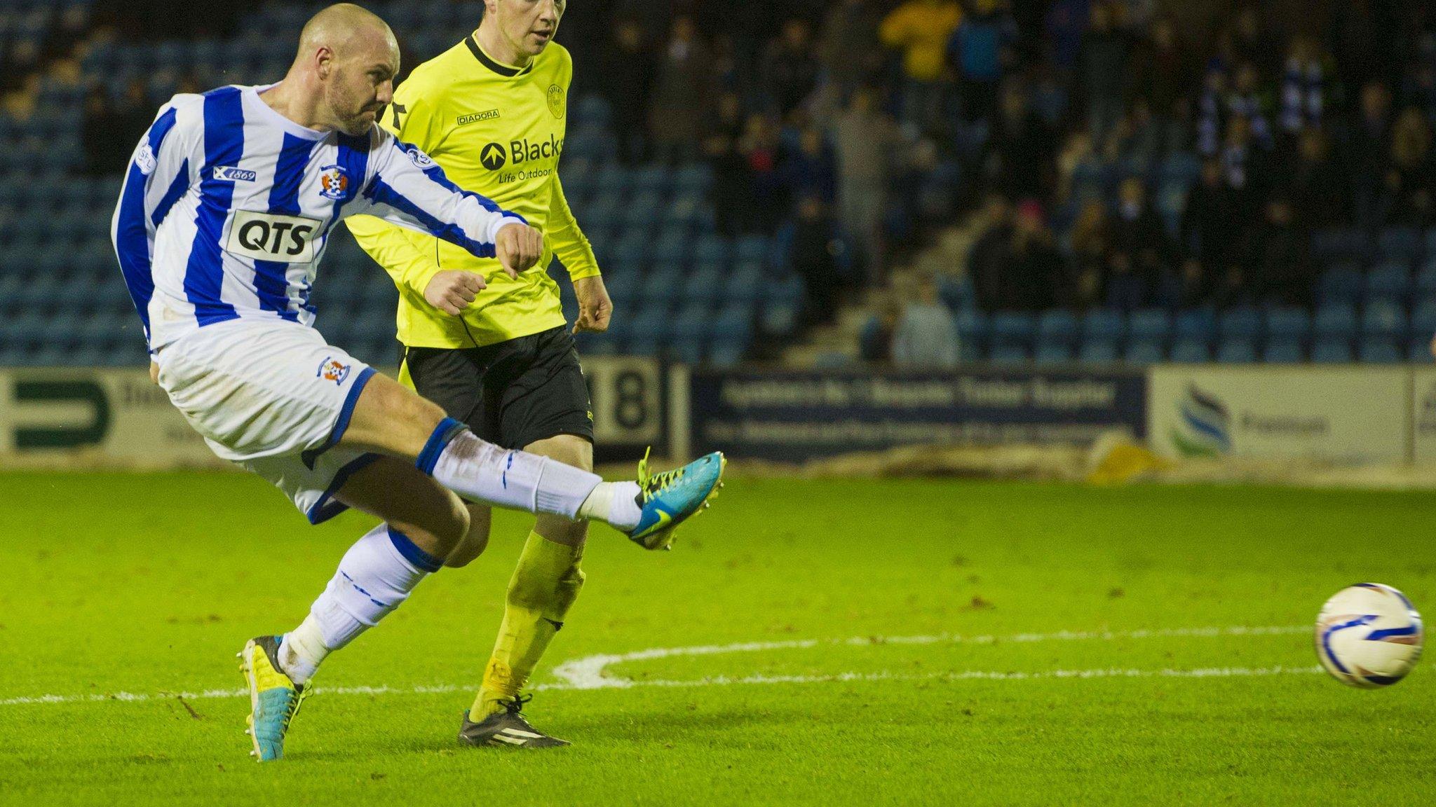 Kris Boyd scores for Kilmarnock against Kilmarnock