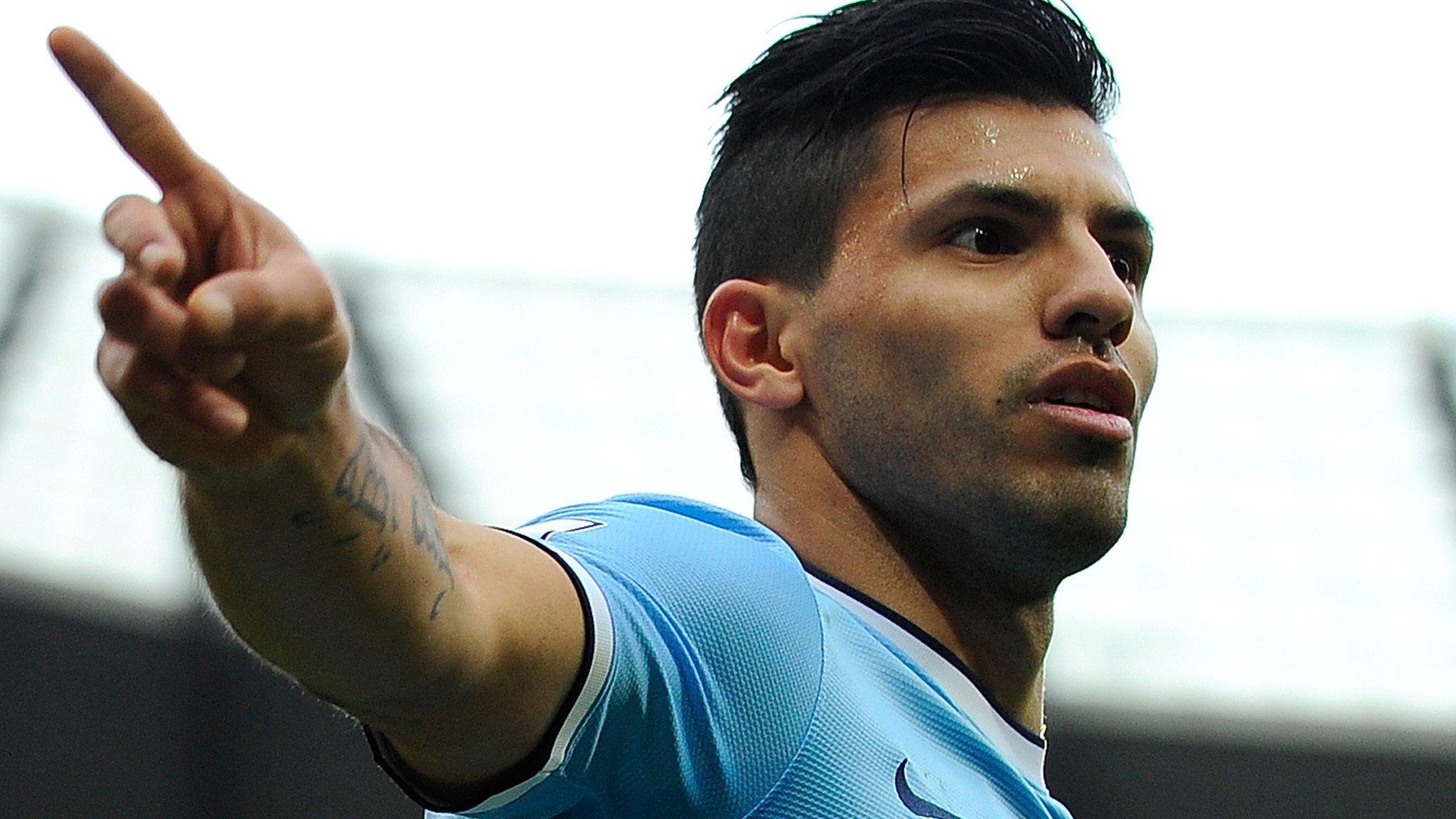 Manchester City striker Sergio Aguero