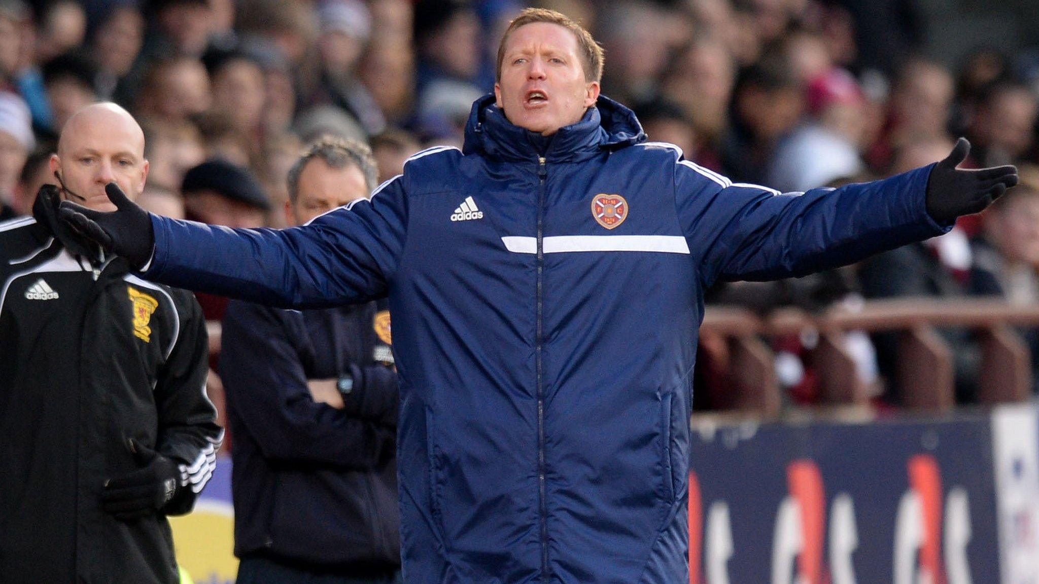 Hearts manager Gary Locke