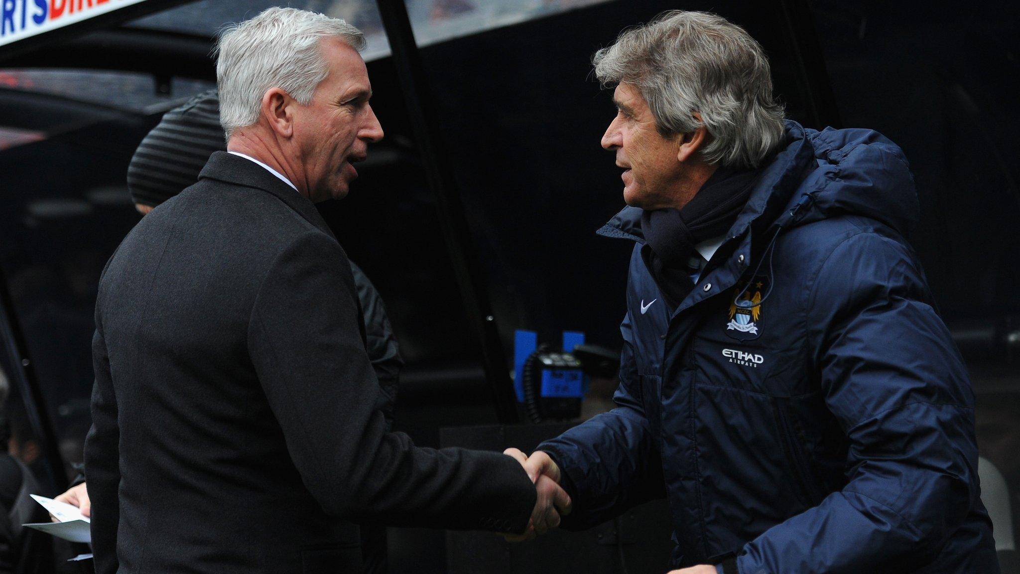 Alan Pardew and Manuel Pellegrini