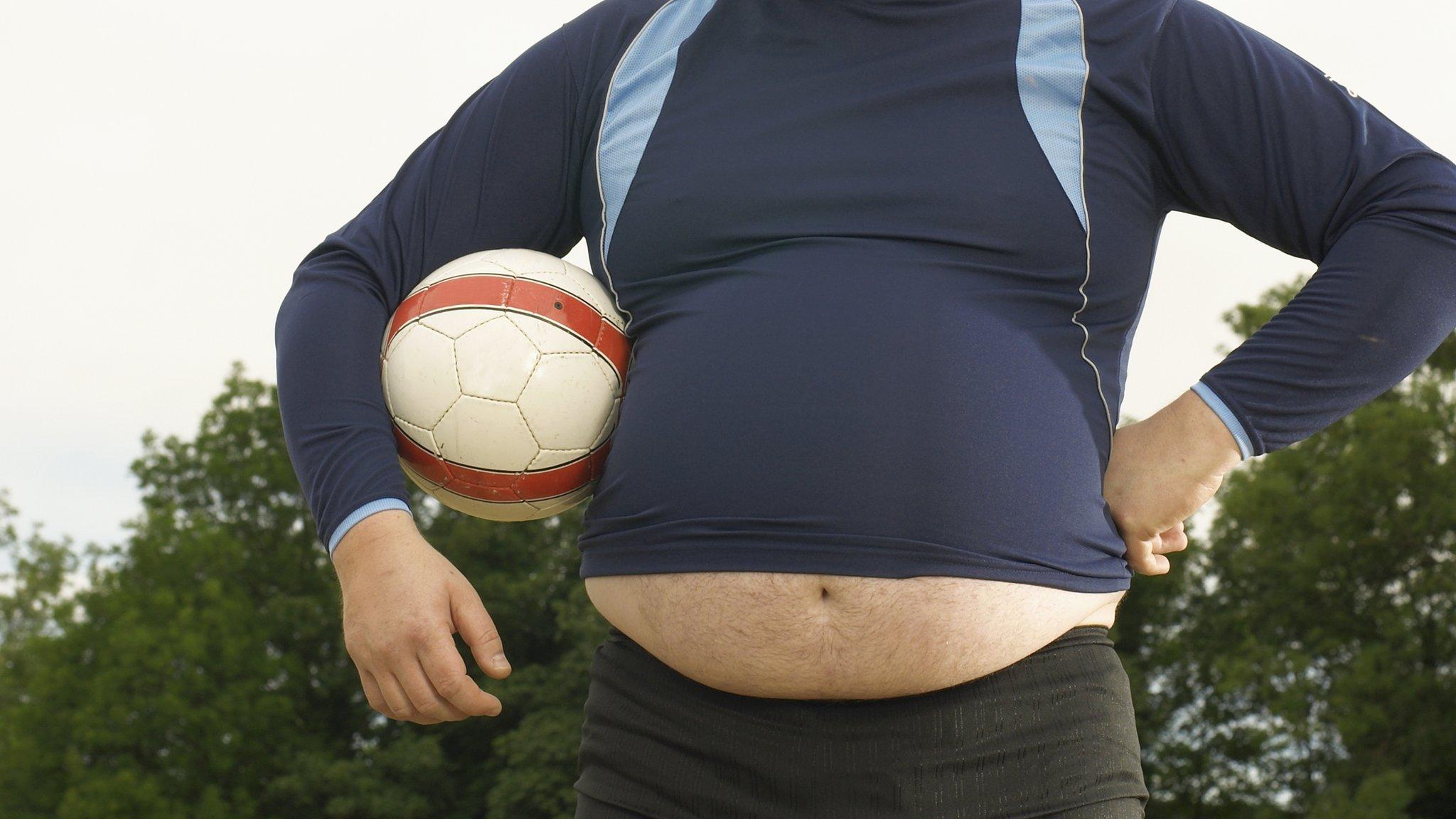 Overweight footballer