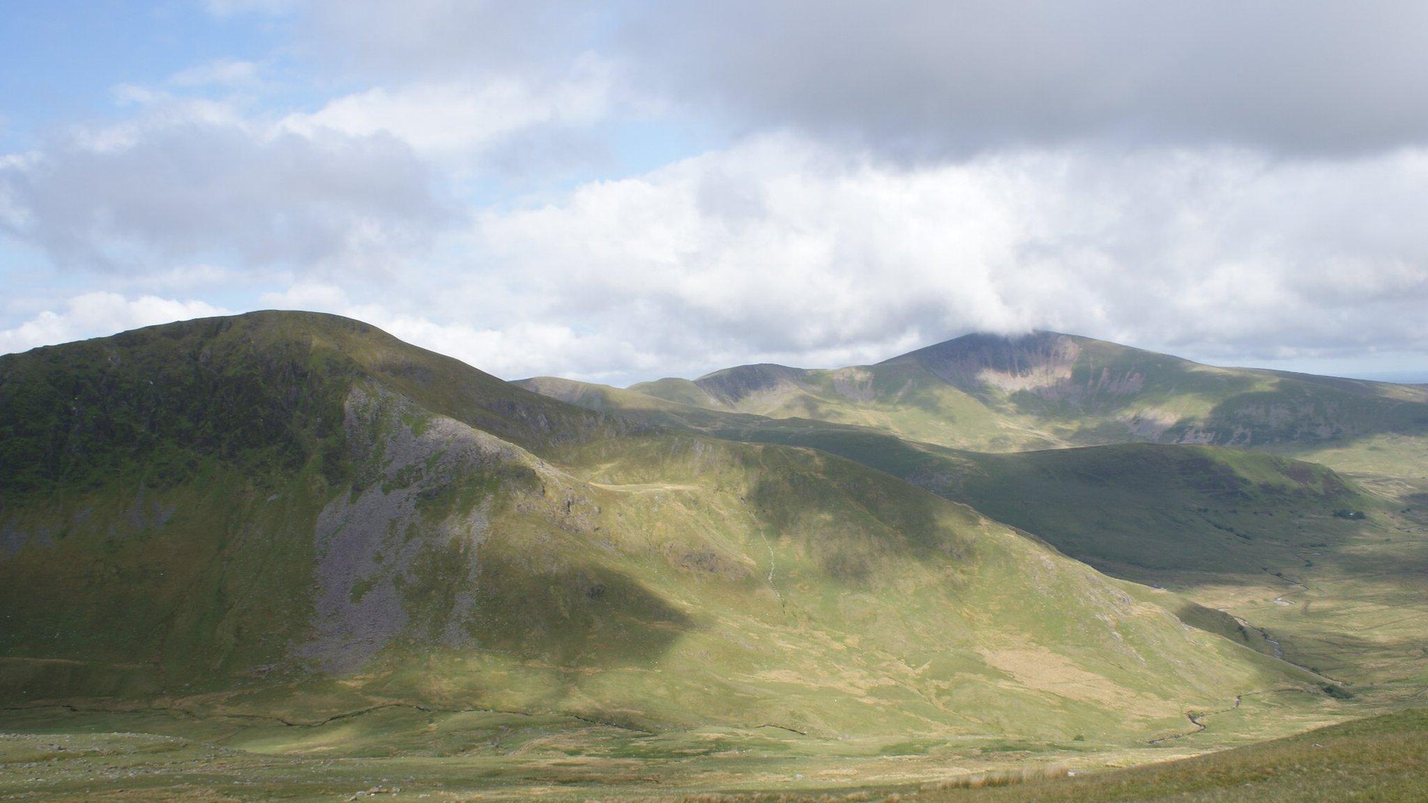 View from train up Snowdon