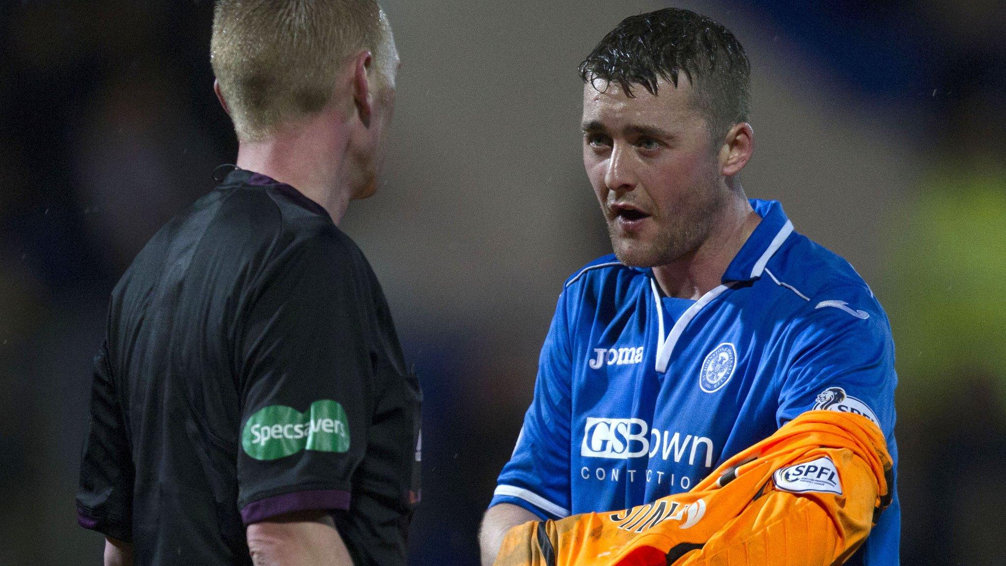 Tom Scobbie played in goals for St Johnstone at the weekend