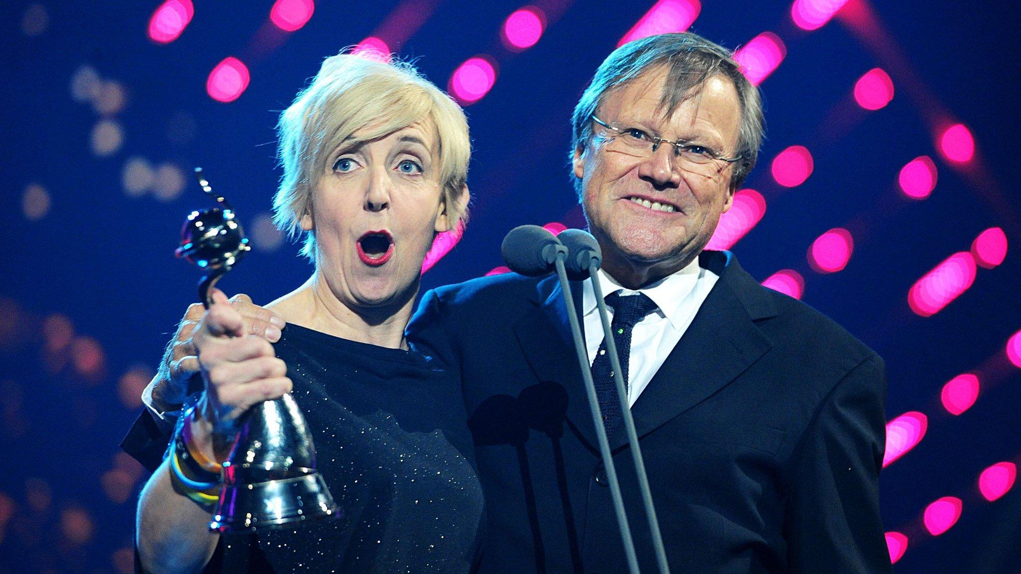 Julie Hesmondhalgh and co-star David Neilson