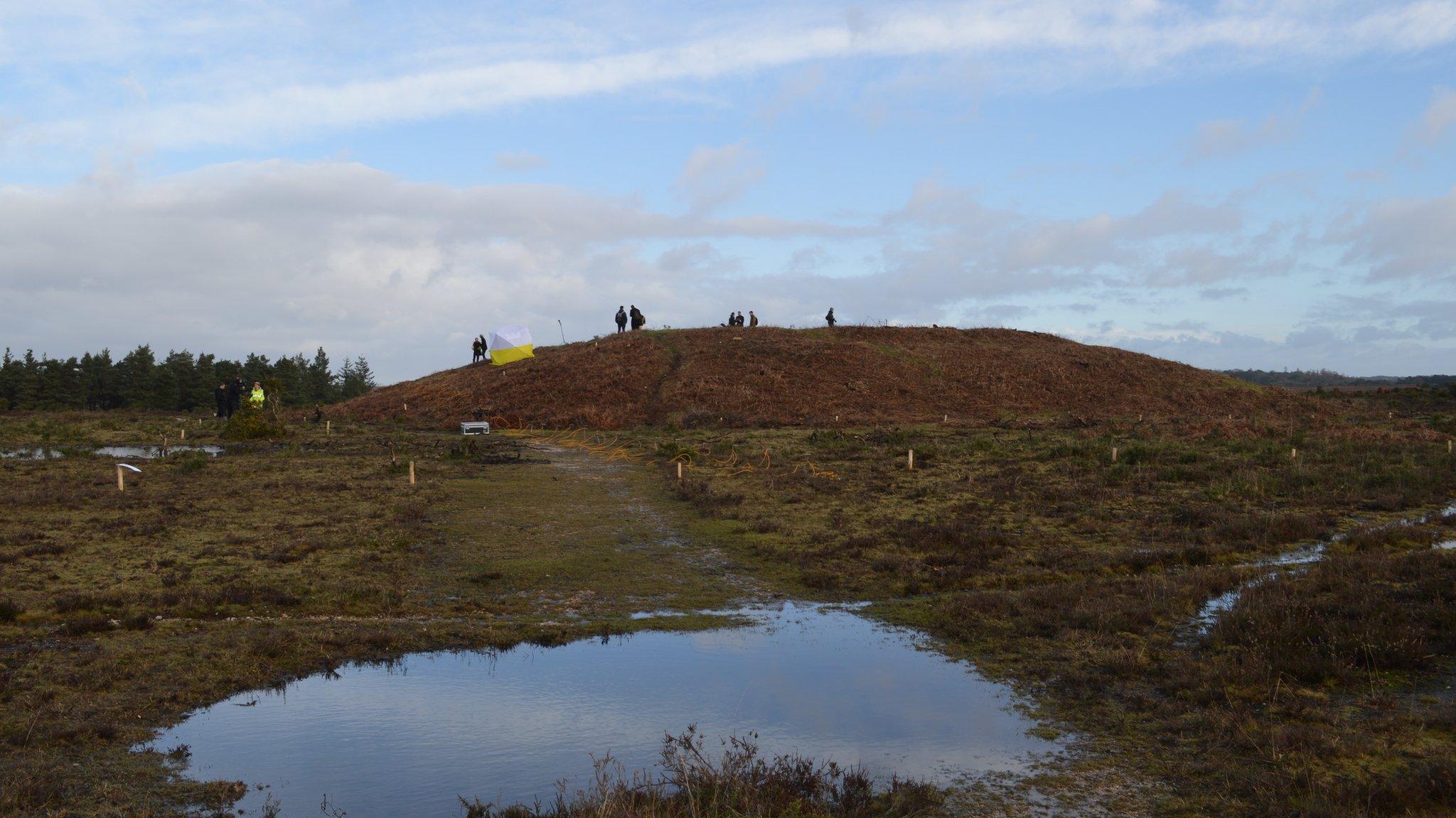 The buried target range bunker