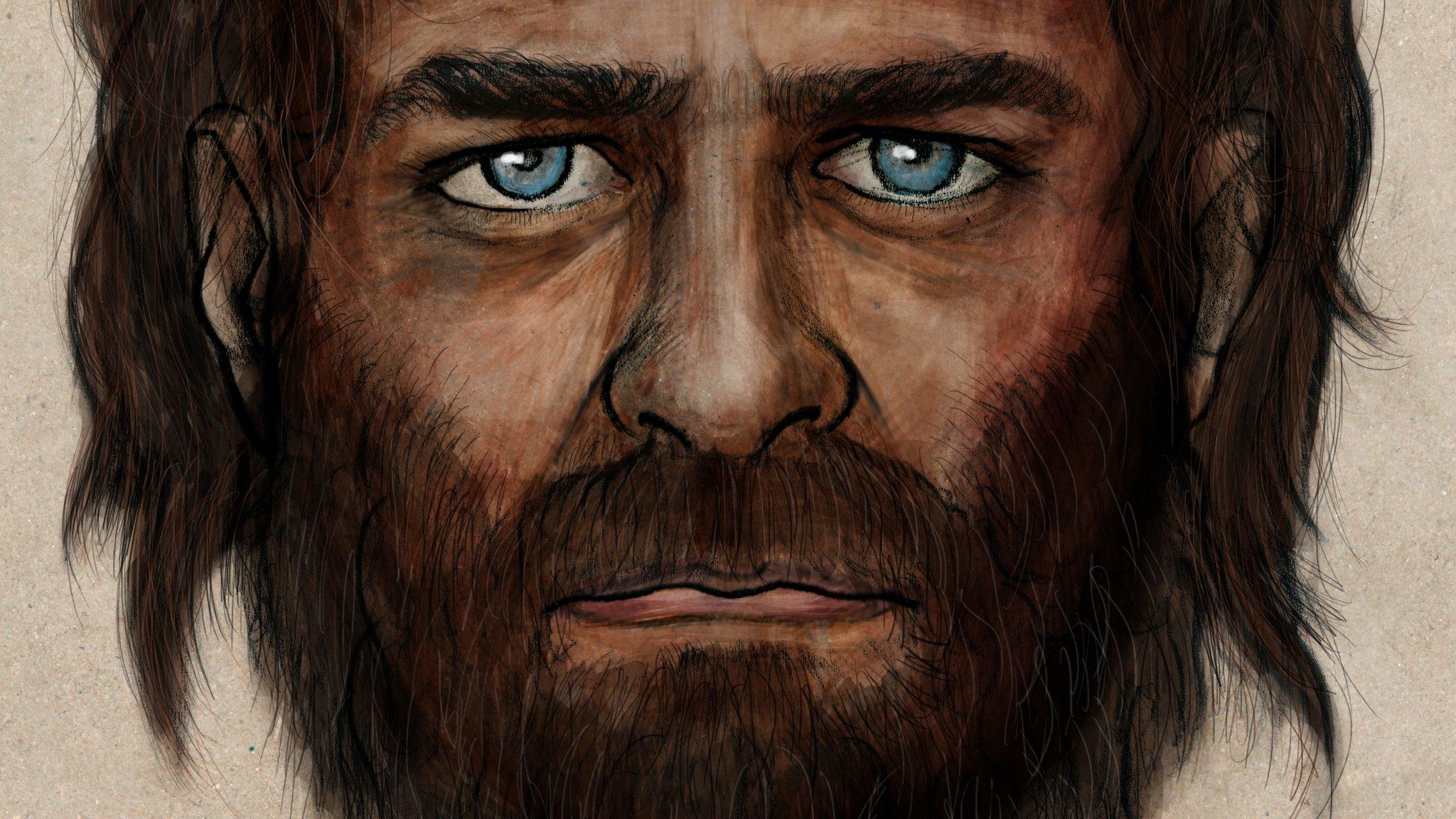 Artist impression of the male-hunter gatherer