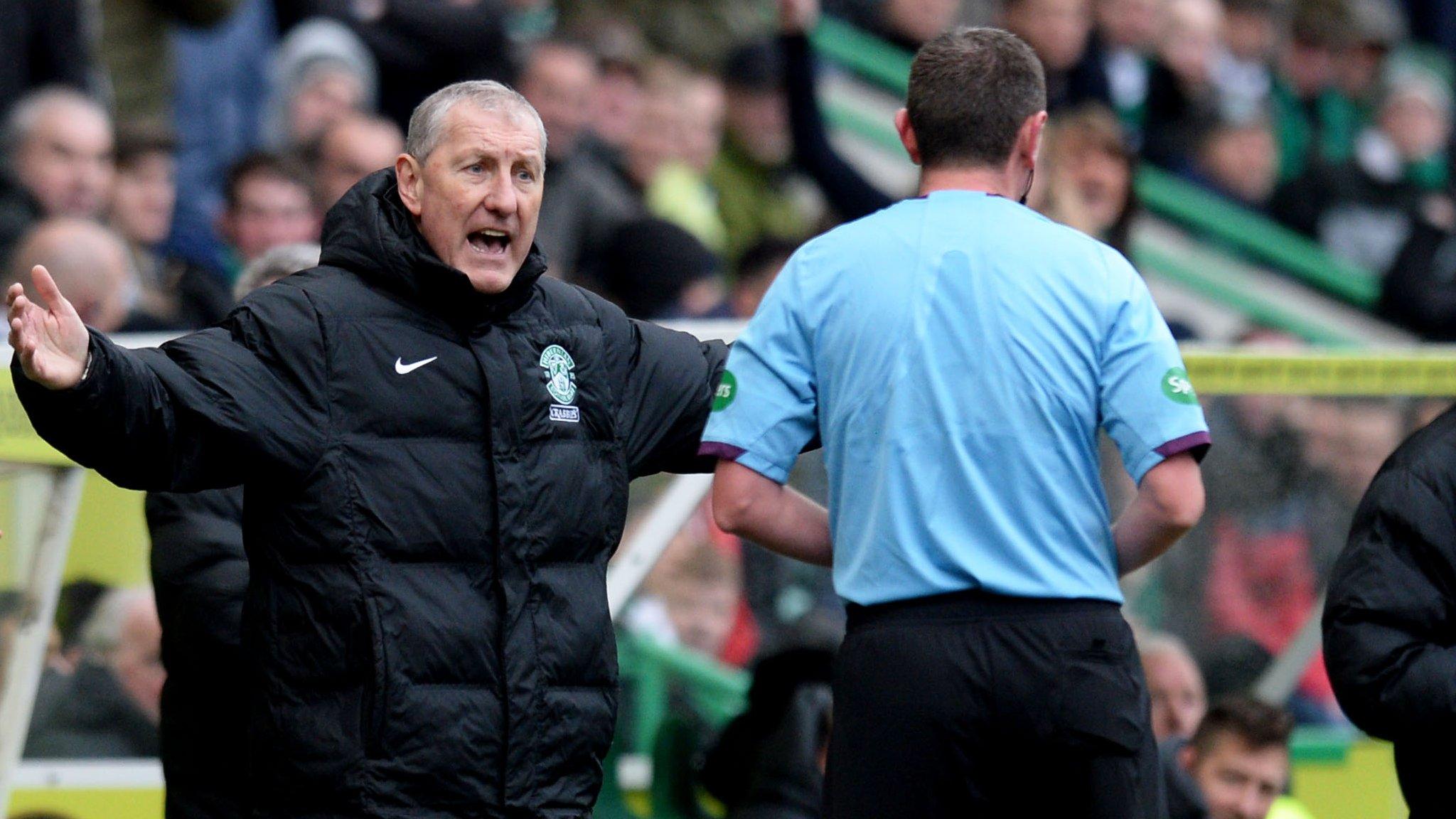 Hibs manager Terry Butcher