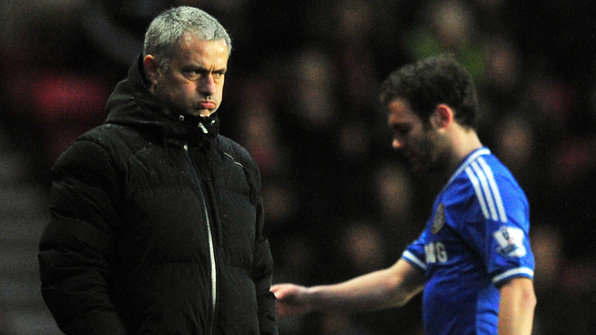 Jose Mourinho and Juan Mata