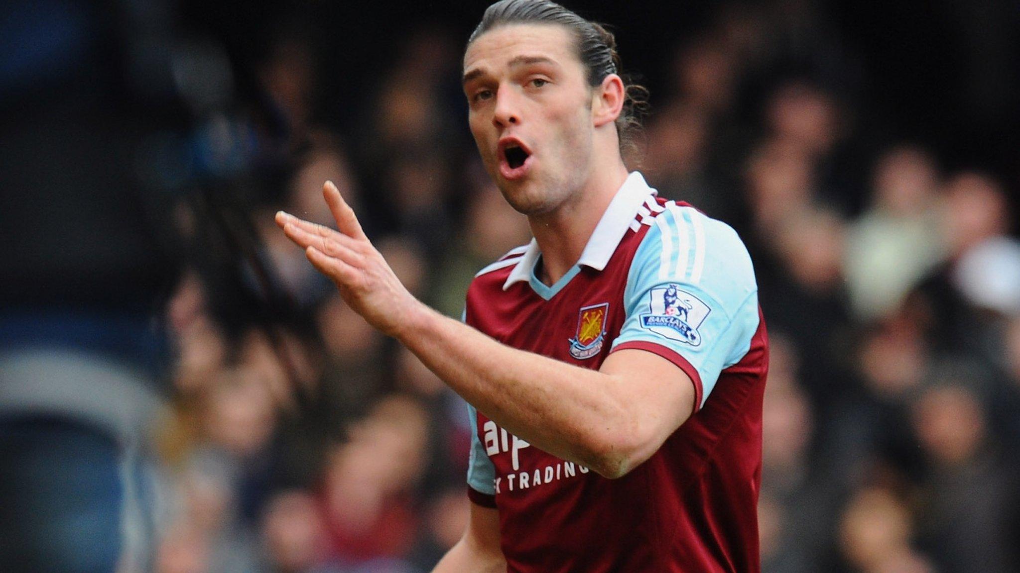 West Ham striker Andy Carroll