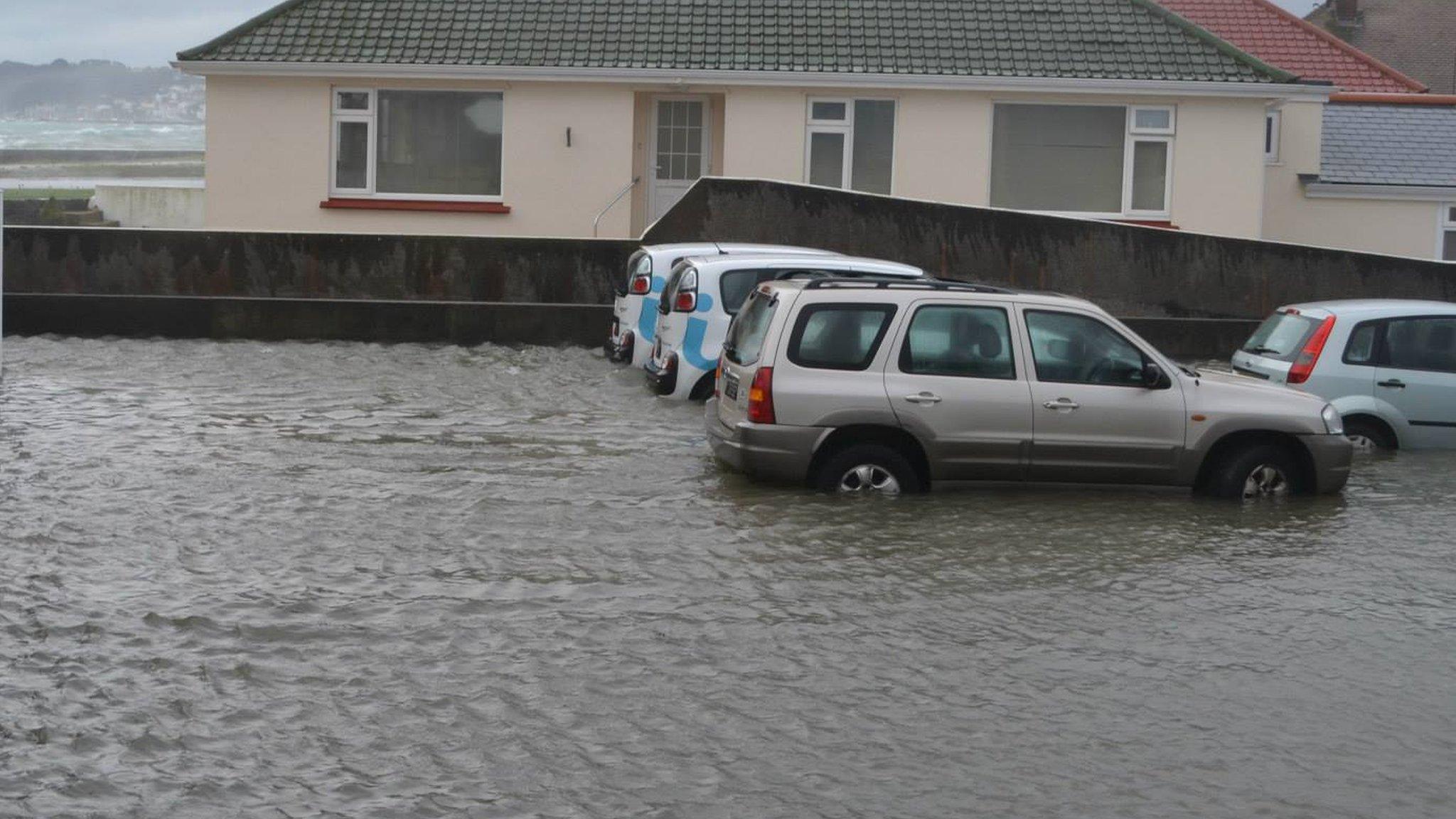 Flooded carpark