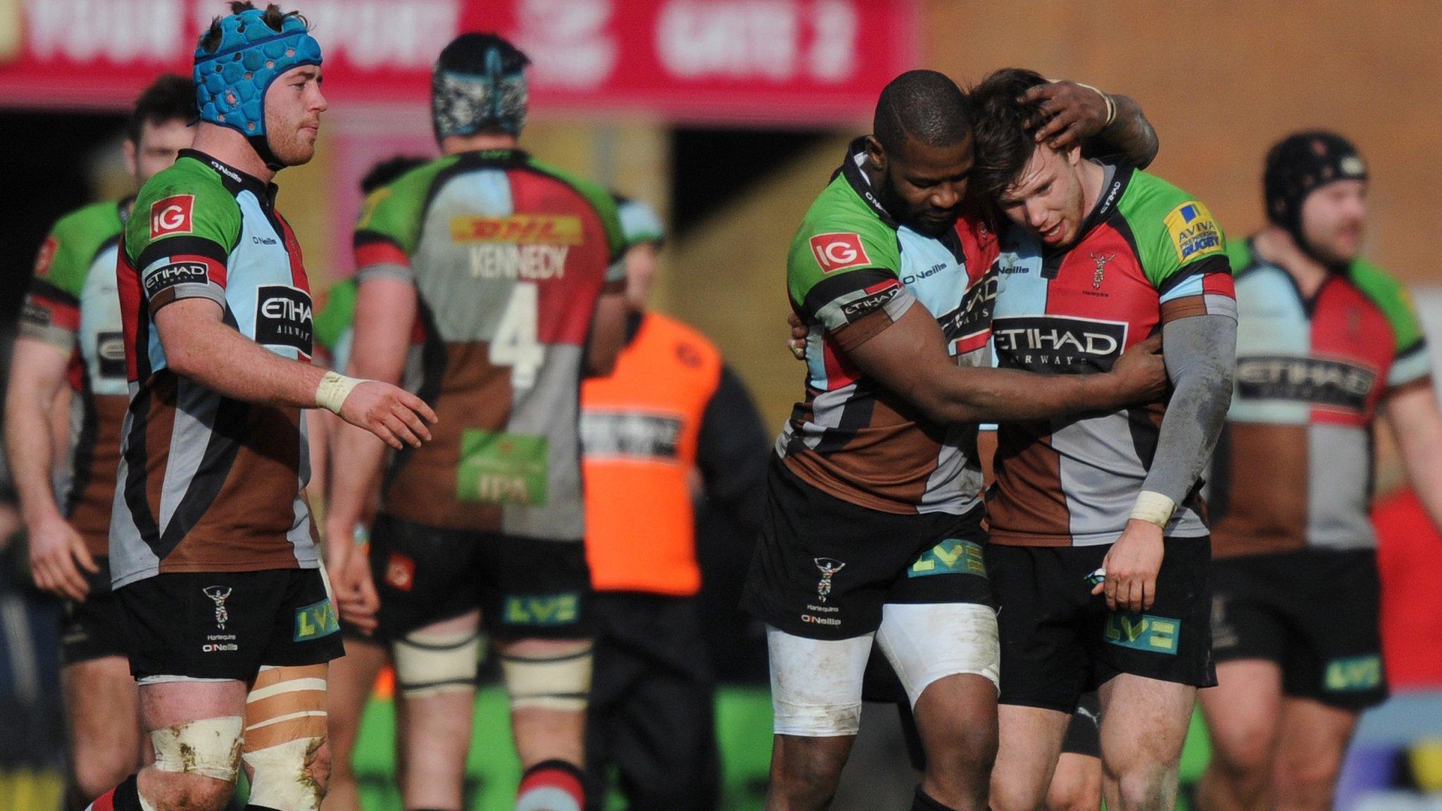 Harlequins celebrate