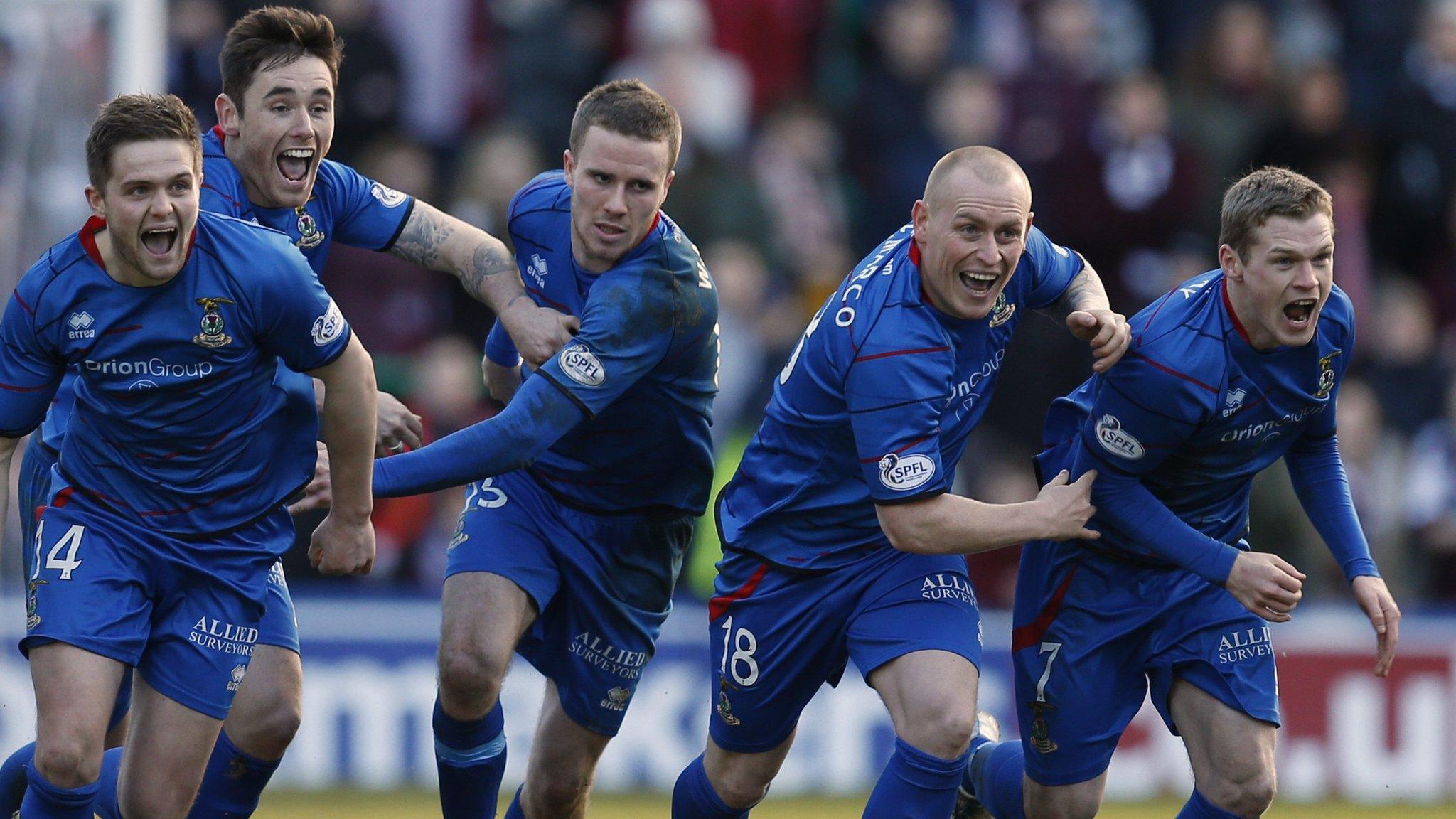 Inverness Caledonian Thistle players