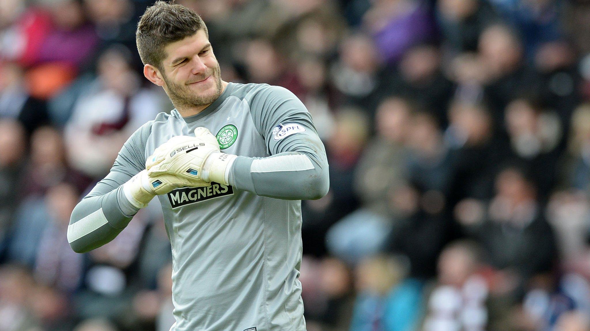 Celtic goalkeeper Fraser Forster