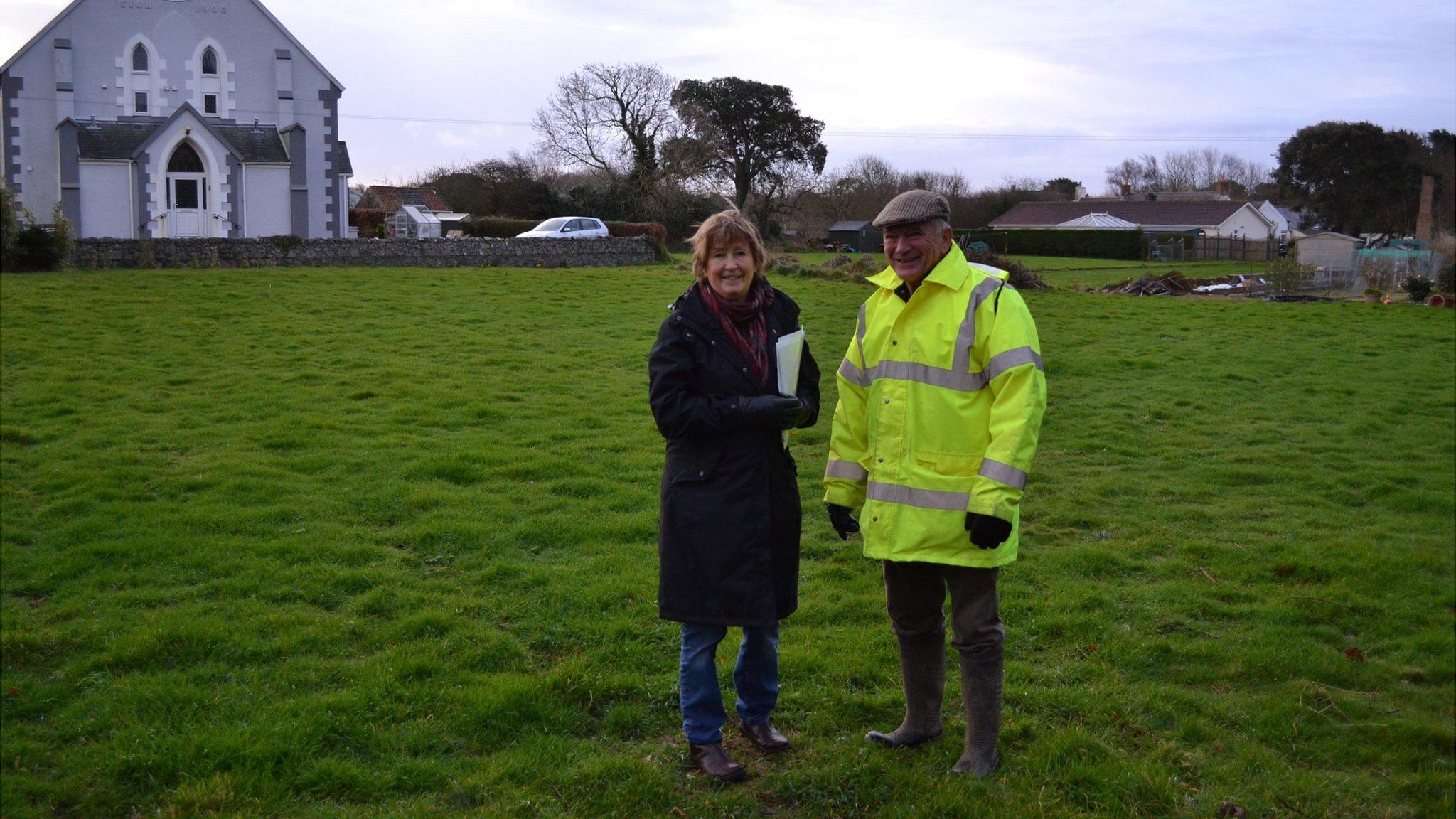 Field in St Peter's that could be planted with poppies