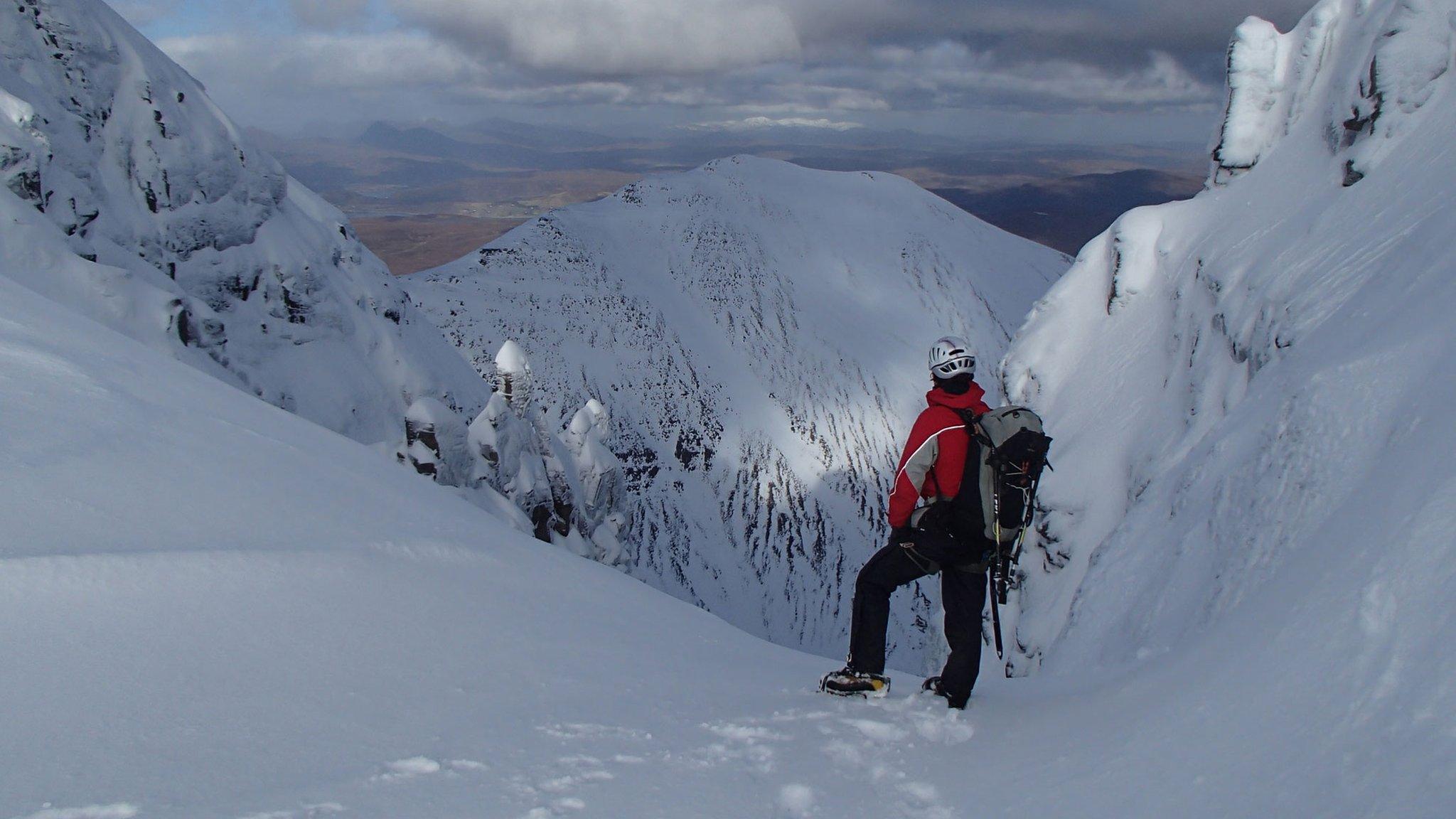 Top of North Gully on An Teallach