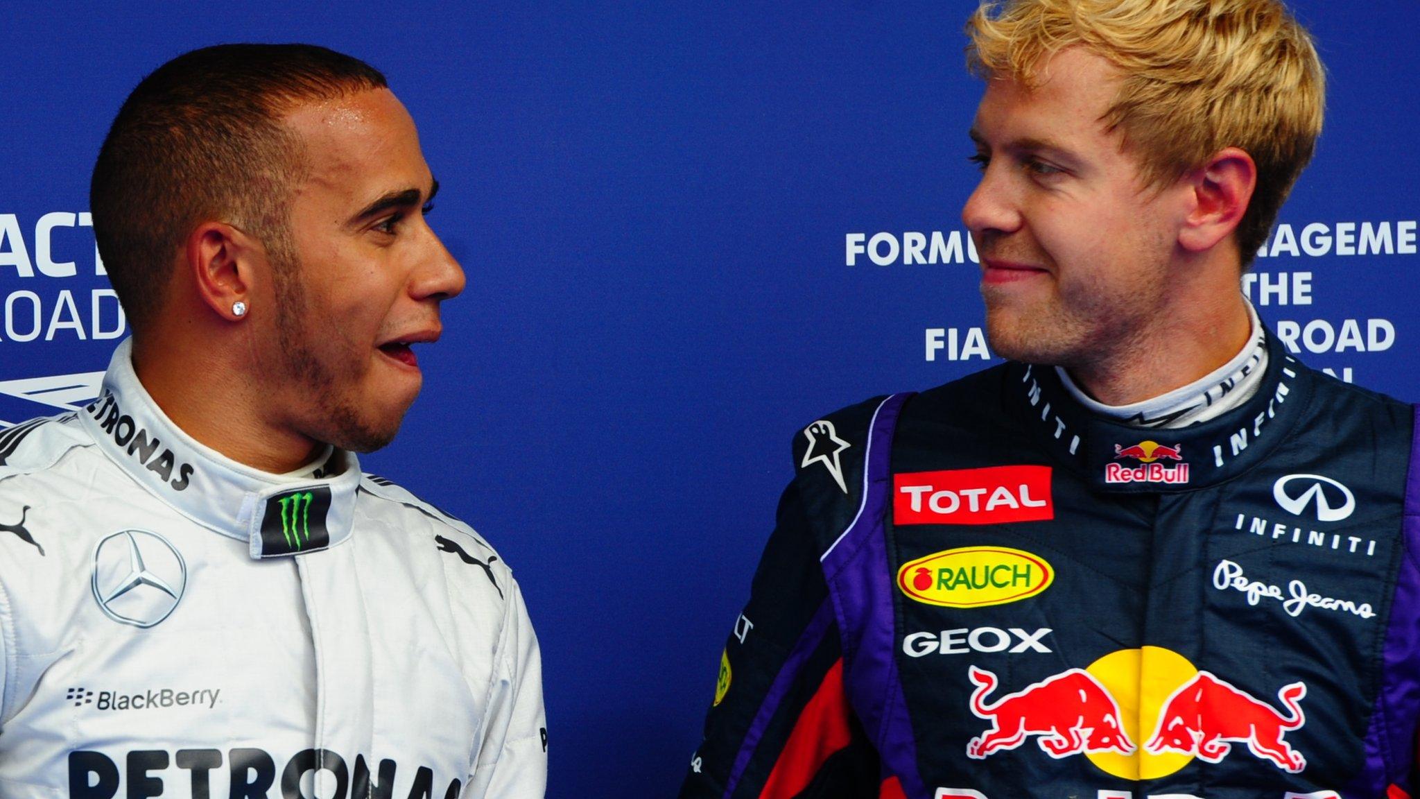 Lewis Hamilton and Sebastian Vettel