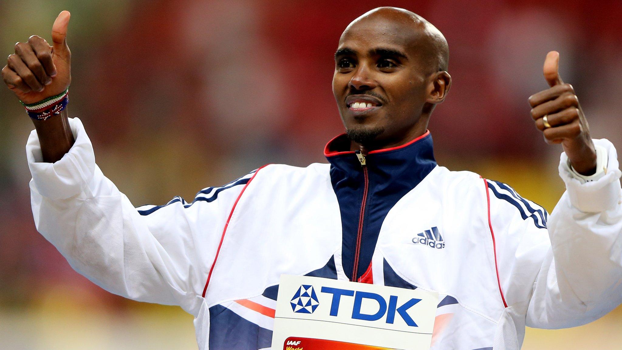 Double Olympic champion Mo Farah