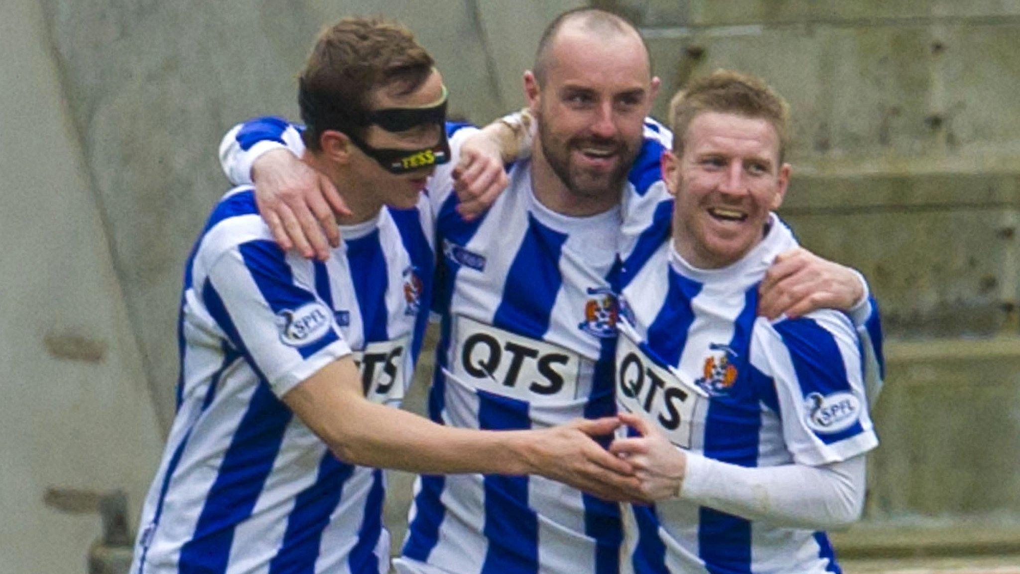 Kilmarnock players celebrating