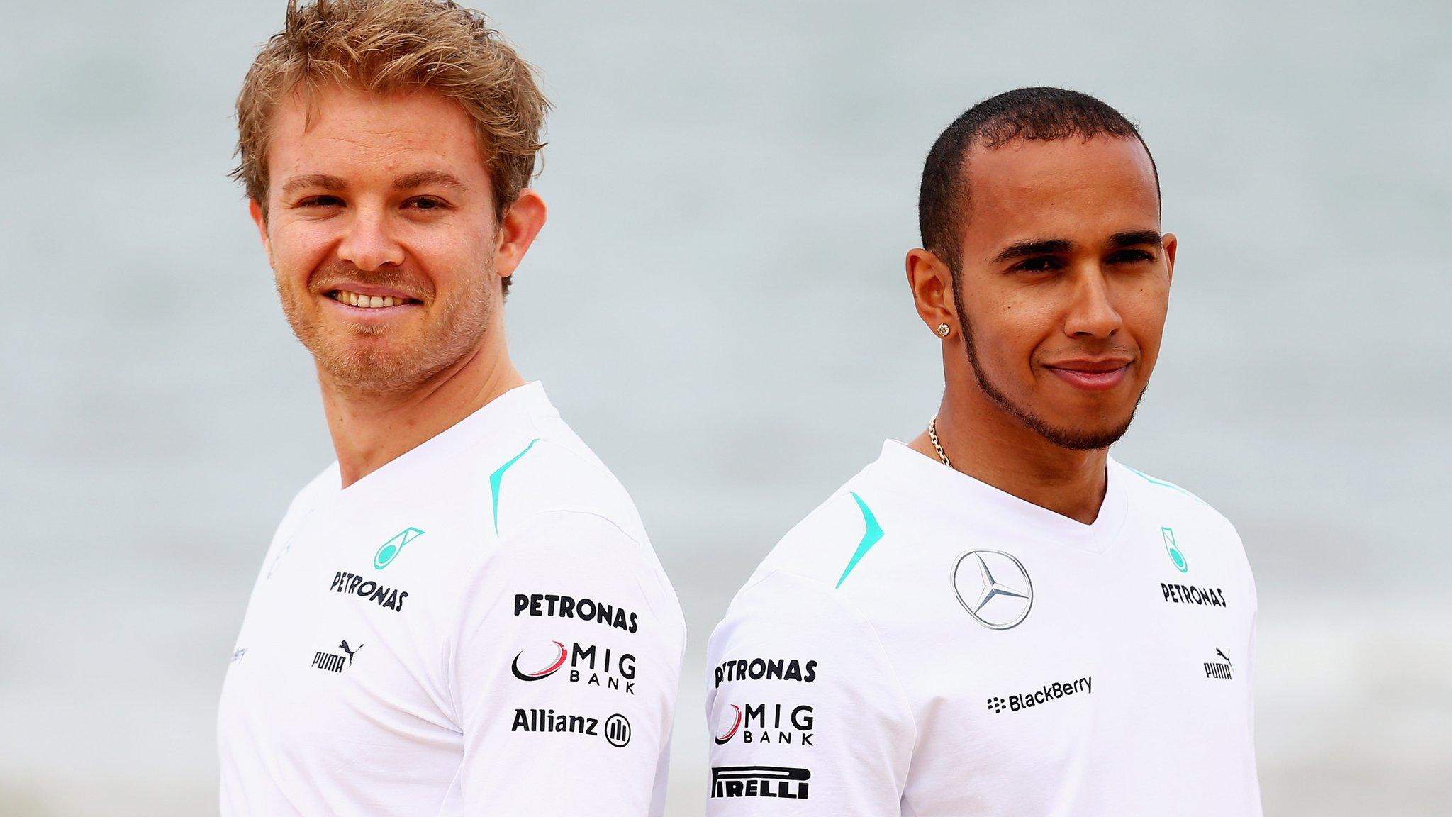 Lewis Hamilton and Nico Rosberg