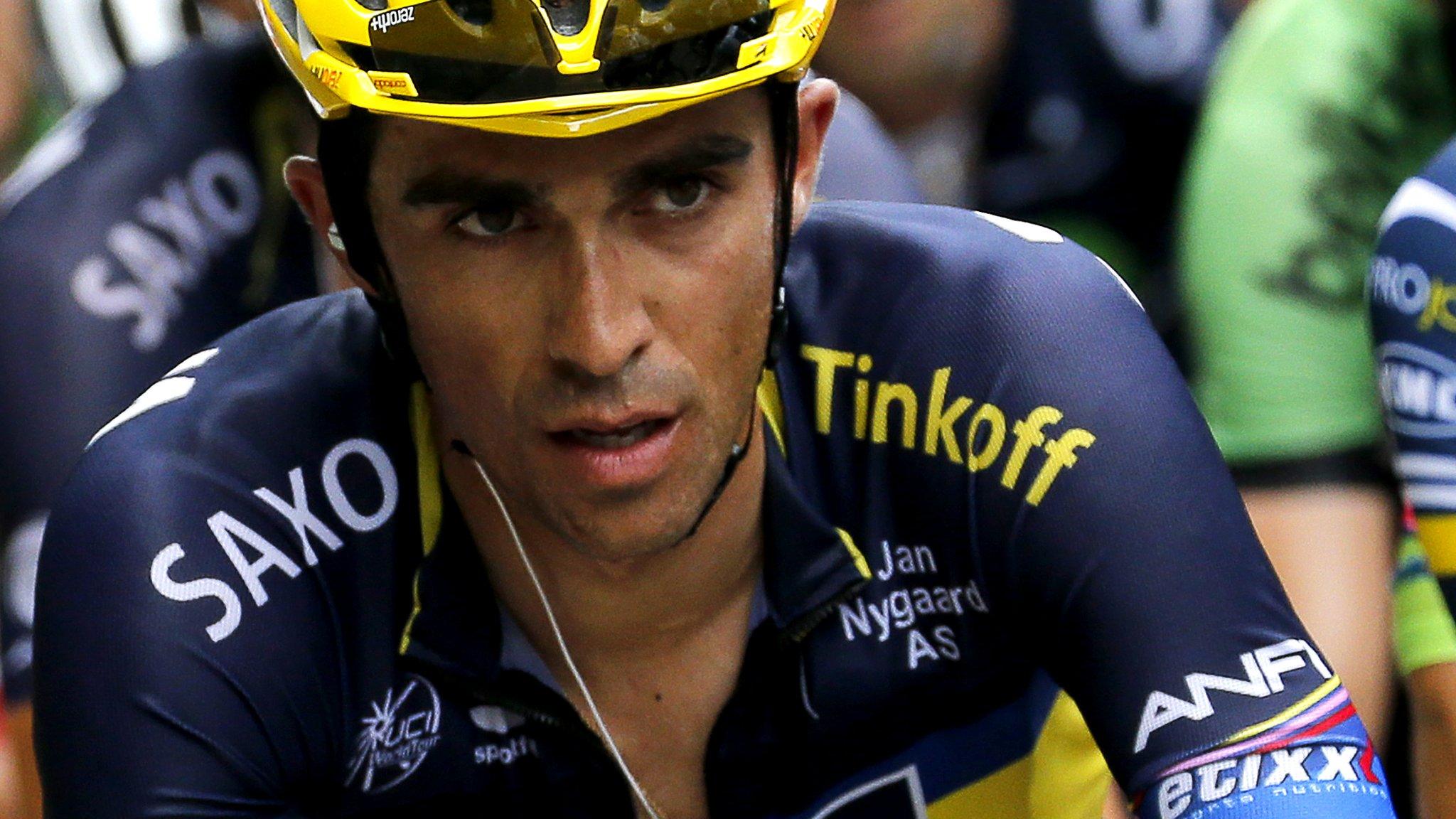 Spanish cyclist Alberto Contador