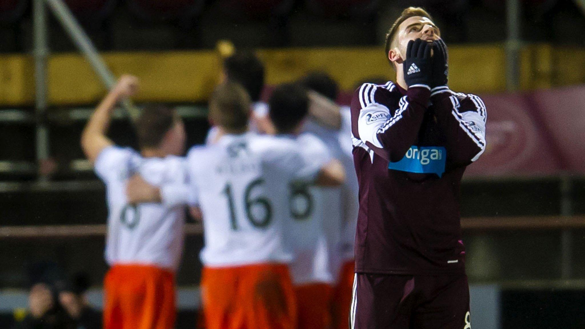 Hearts lost 2-1 at home to Dundee United