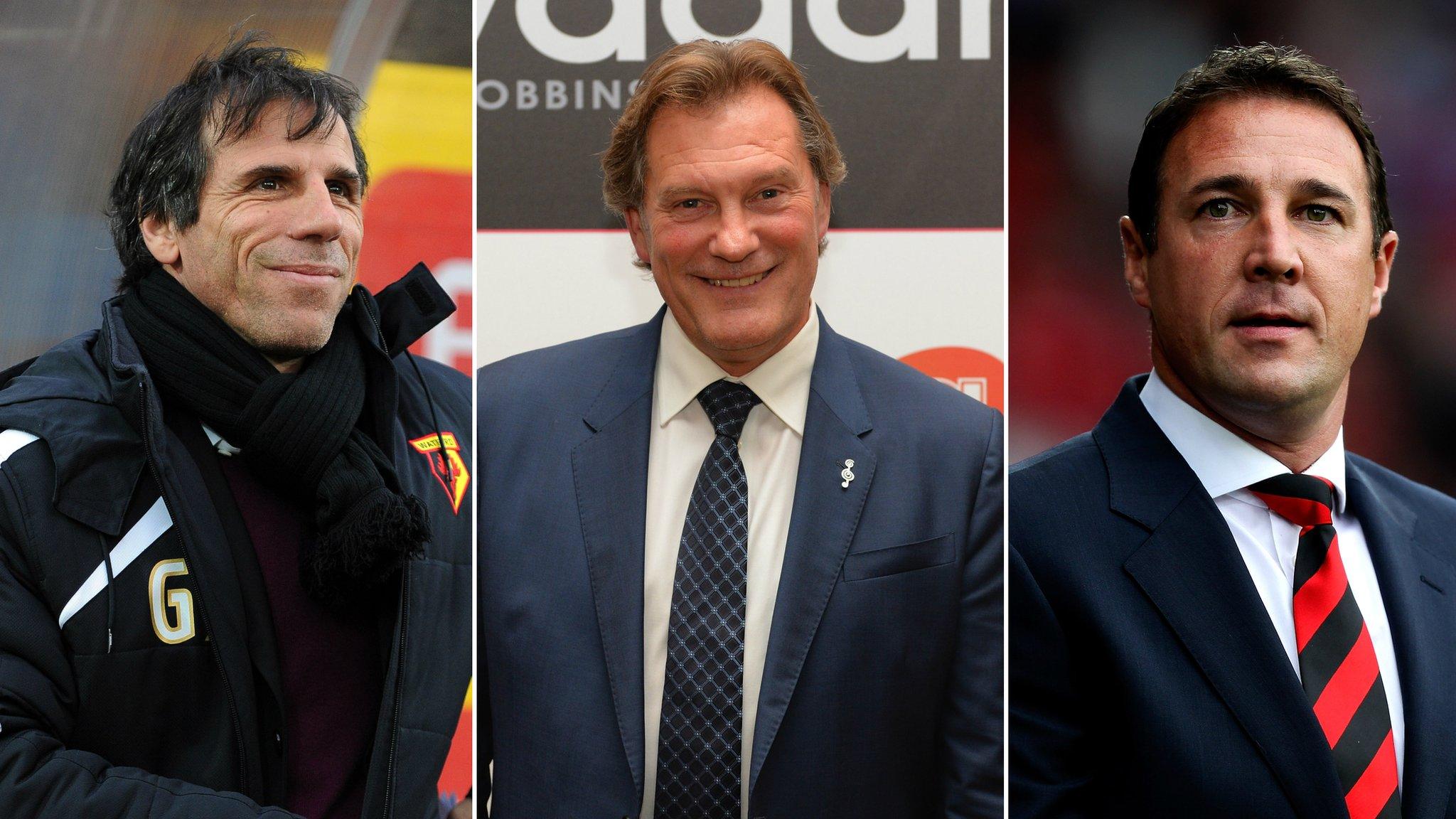 Gianfranco Zola, Glenn Hoddle and Malky Mackay