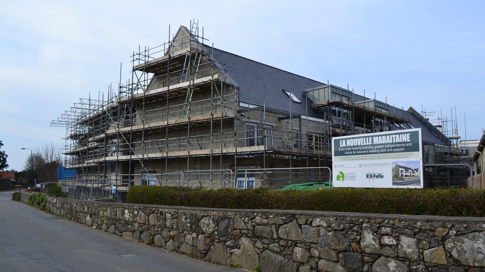 Extra care housing being built at La Nouvelle Maraitaine, Guernsey