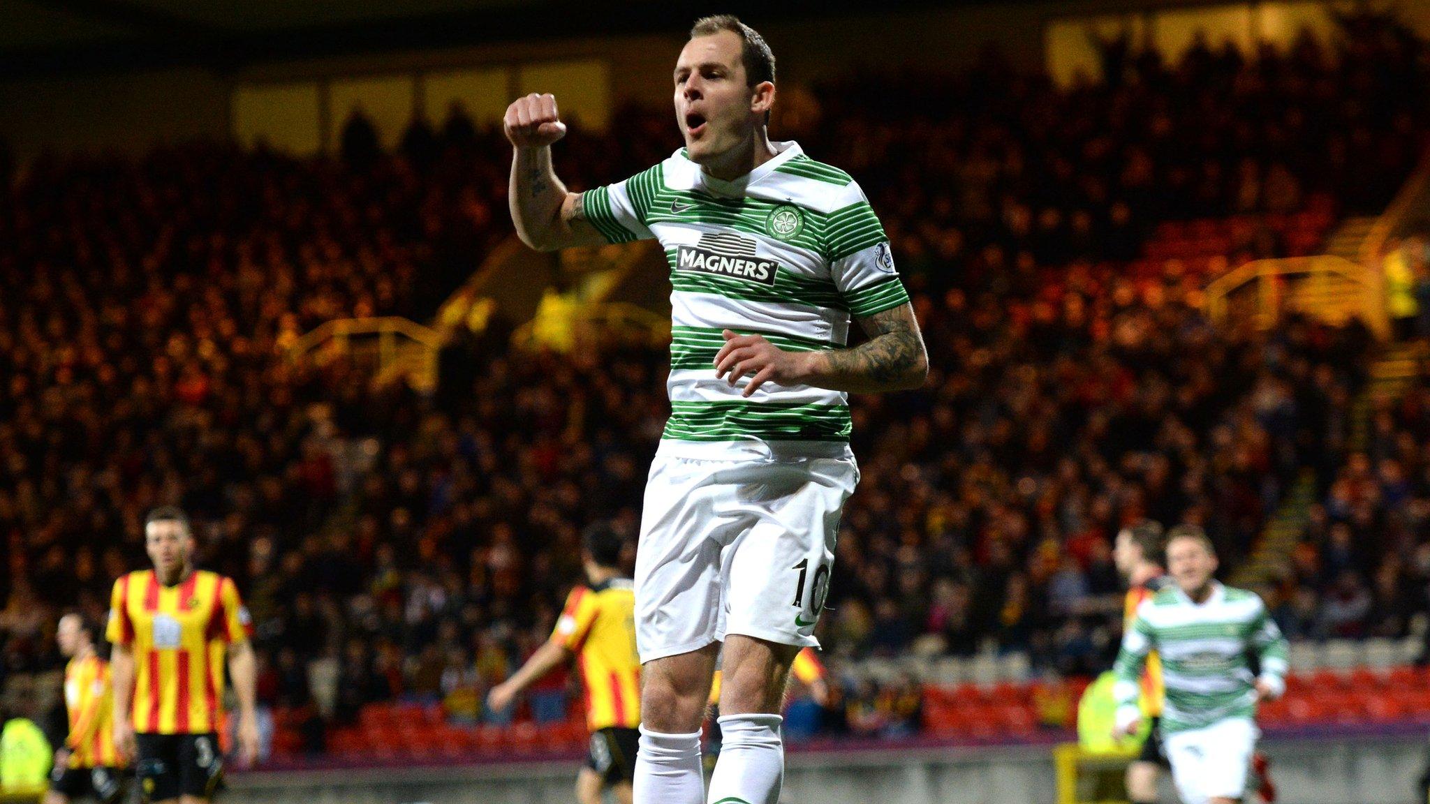 Anthony Stokes celebrates his early goal