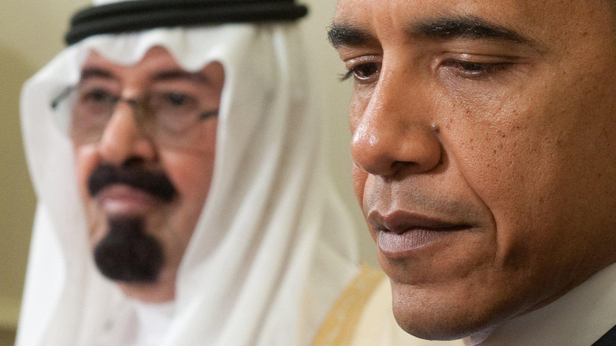 King Abdullah meets Barack Obama at the White House in Washington (29 June 2010)