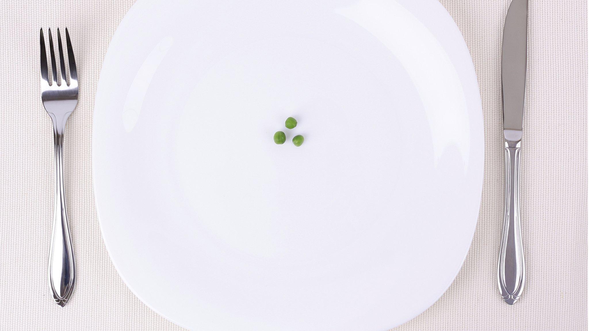 Peas on a plate