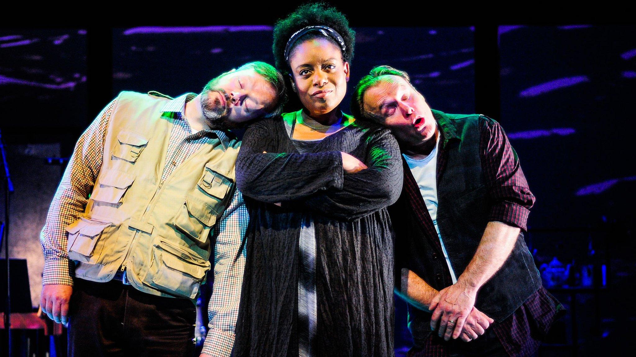 Under Milk Wood: An Opera - Paul Carey Jones, Gweneth Ann Jeffers, and Richard Morris (Photograph: Kirsten McTernan)