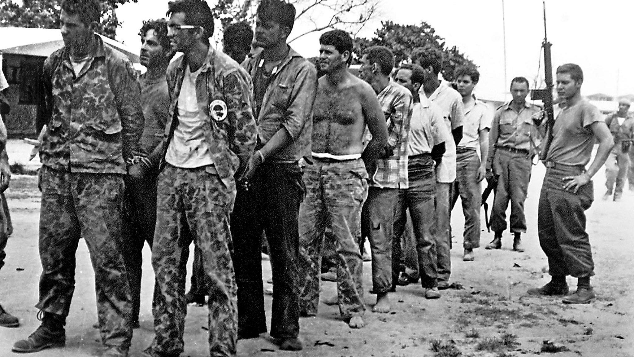 Cuban counter-revolutionaries after their capture in the Bay of Pigs, Cuba. April 1961