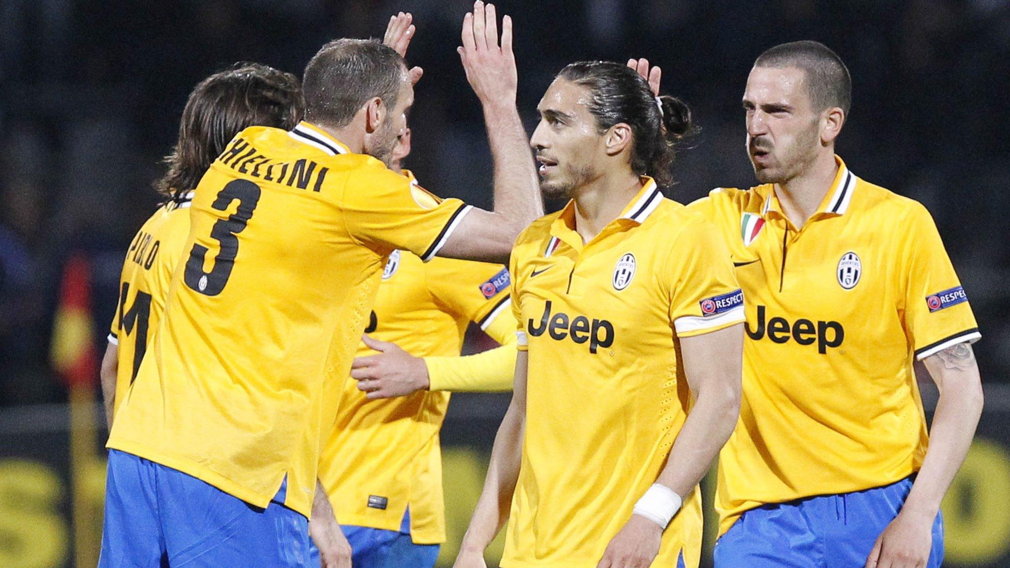 Juventus secure a vital away win at Lyon after first leg of Europa League quarter-finals