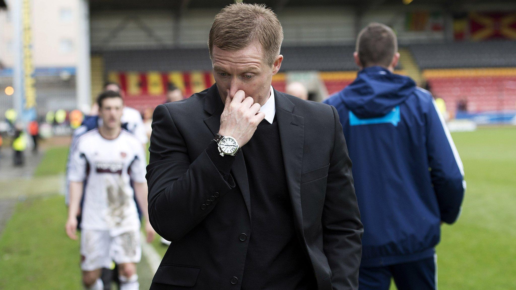 Hearts manager Gary Locke