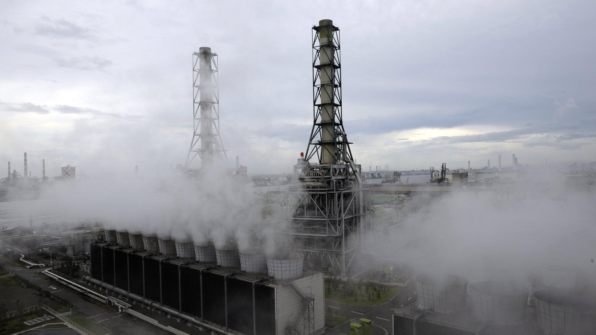 A natural gas power station in Japan